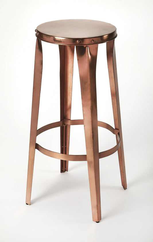 Ulrich Copper Backless 30" Bar Stool in Copper  4447085