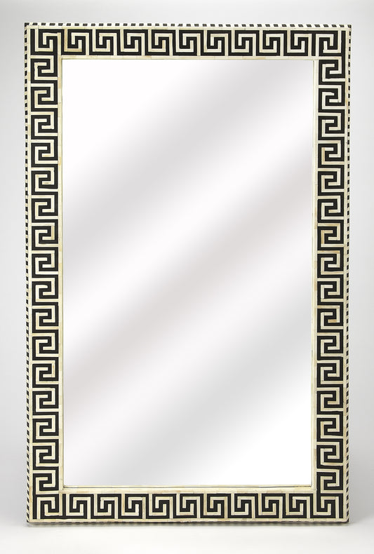 Eternity Bone Inlay Wall Mirrored in Black and White  5267318