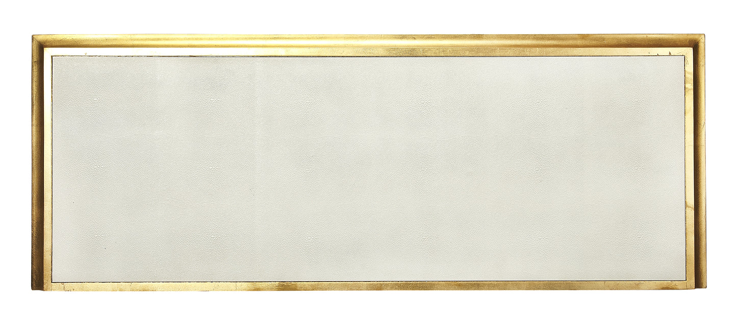 Bello Leather Console Cabinet in White 5275350