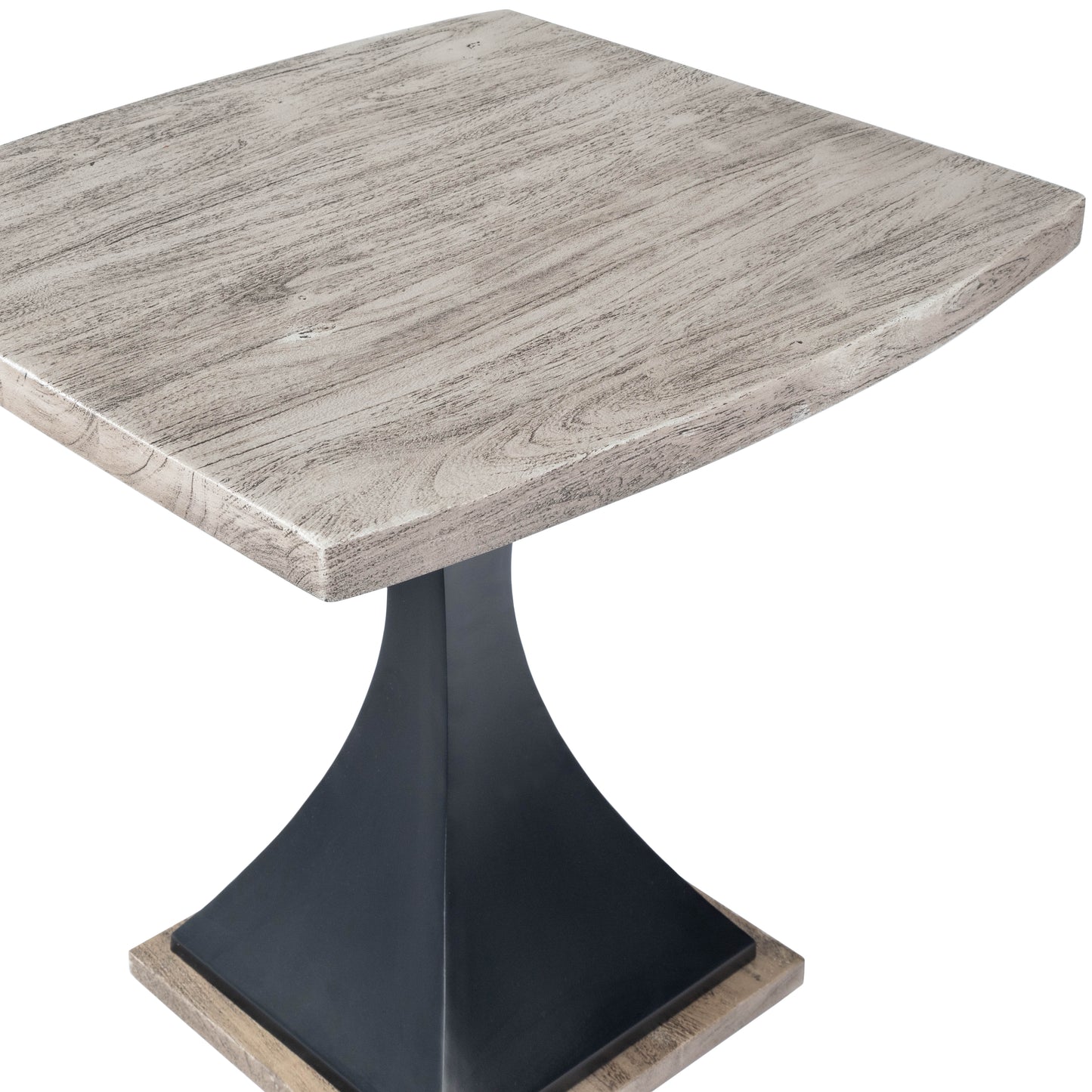 Lidiya Wood & Metal End Table in Gray 5459025