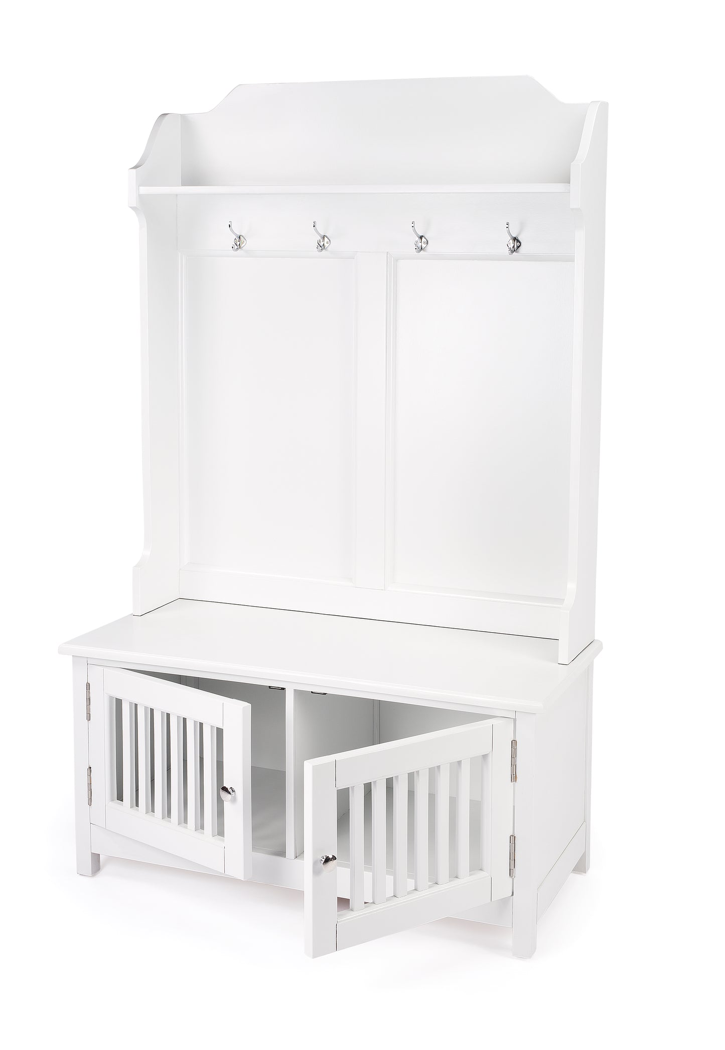 Borya Hall Tree with Storage in White 5473304