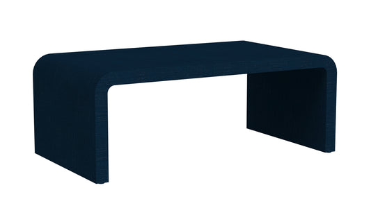 Chatham Raffia Waterfall Coffee Table in Navy Blue  9744410