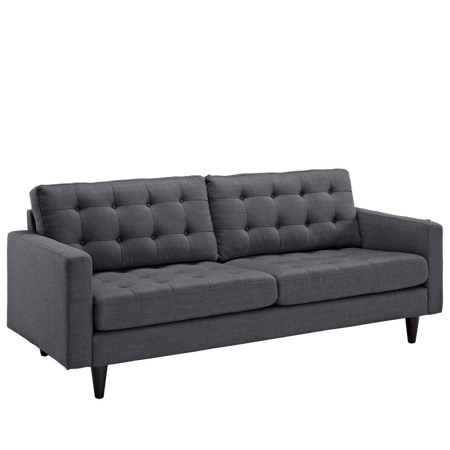 Empress Upholstered Fabric Sofa Gray EEI-1011-DOR