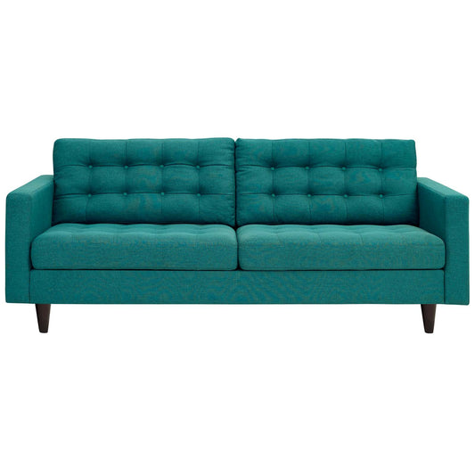 Empress Upholstered Fabric Sofa Teal EEI-1011-TEA