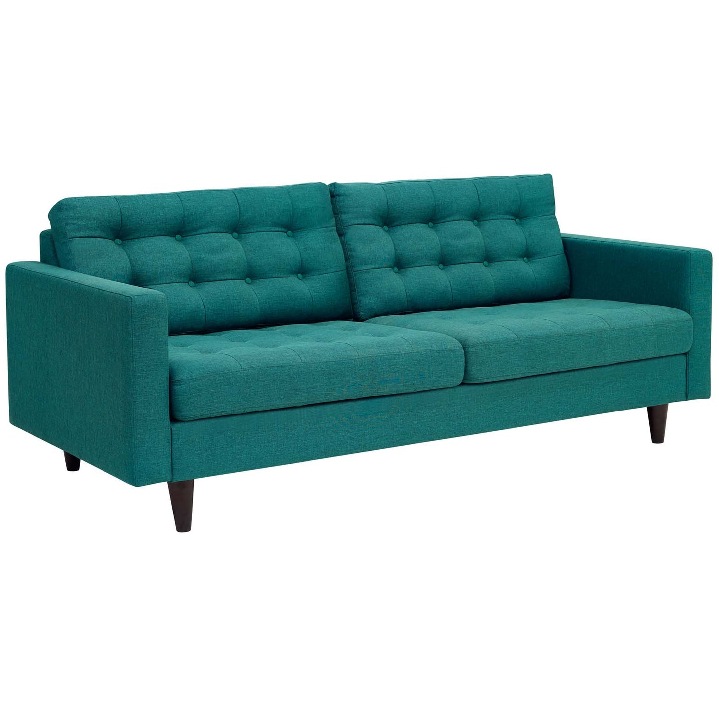 Empress Upholstered Fabric Sofa Teal EEI-1011-TEA