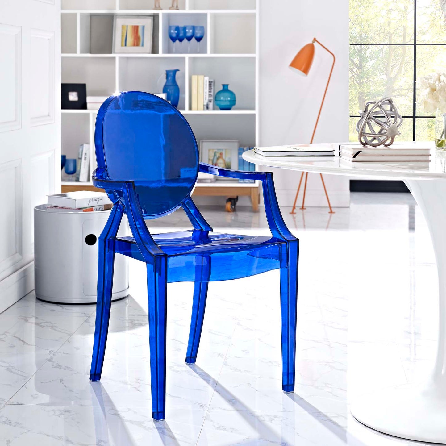 Casper Dining Armchair Blue EEI-121-BLU