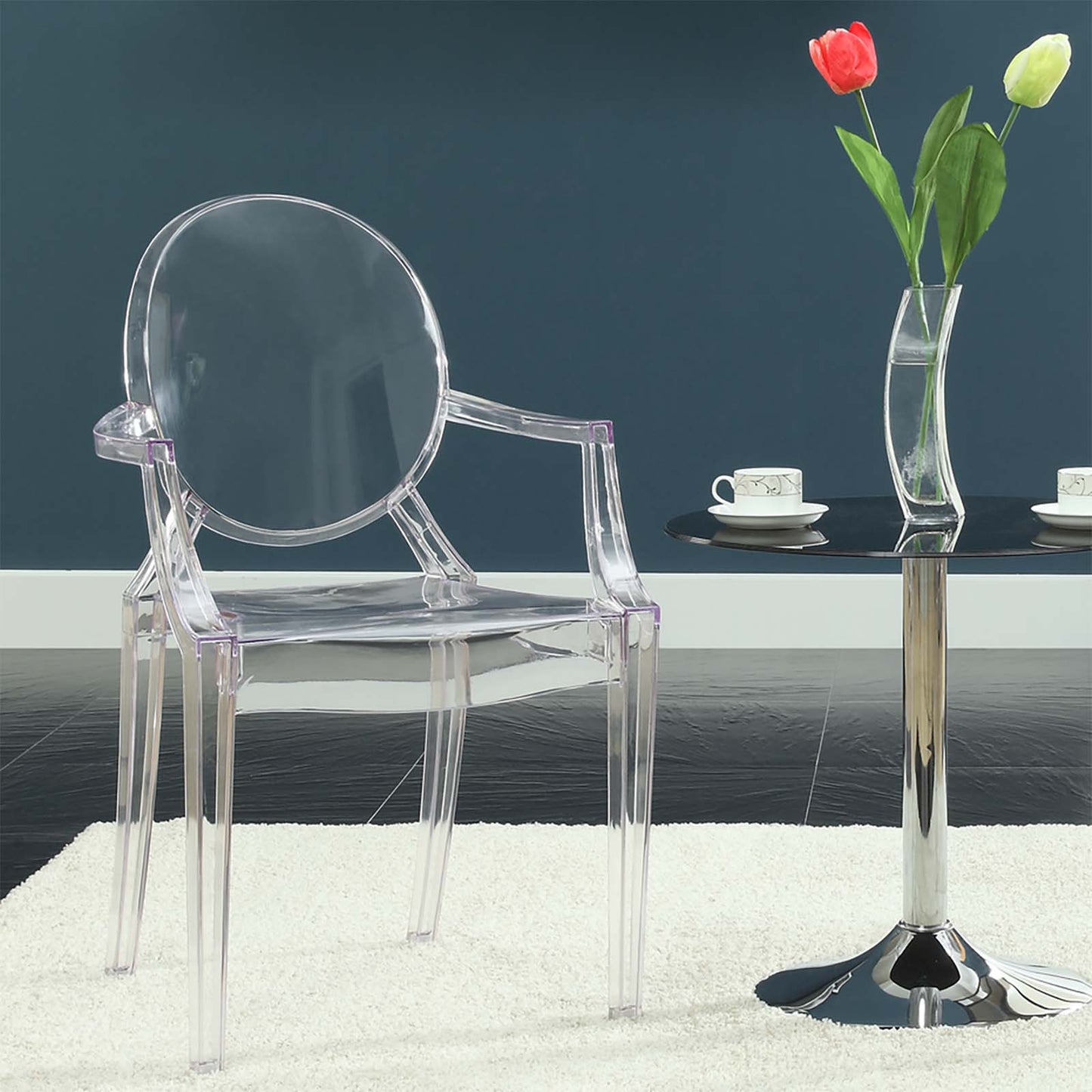 Casper Dining Armchair Clear