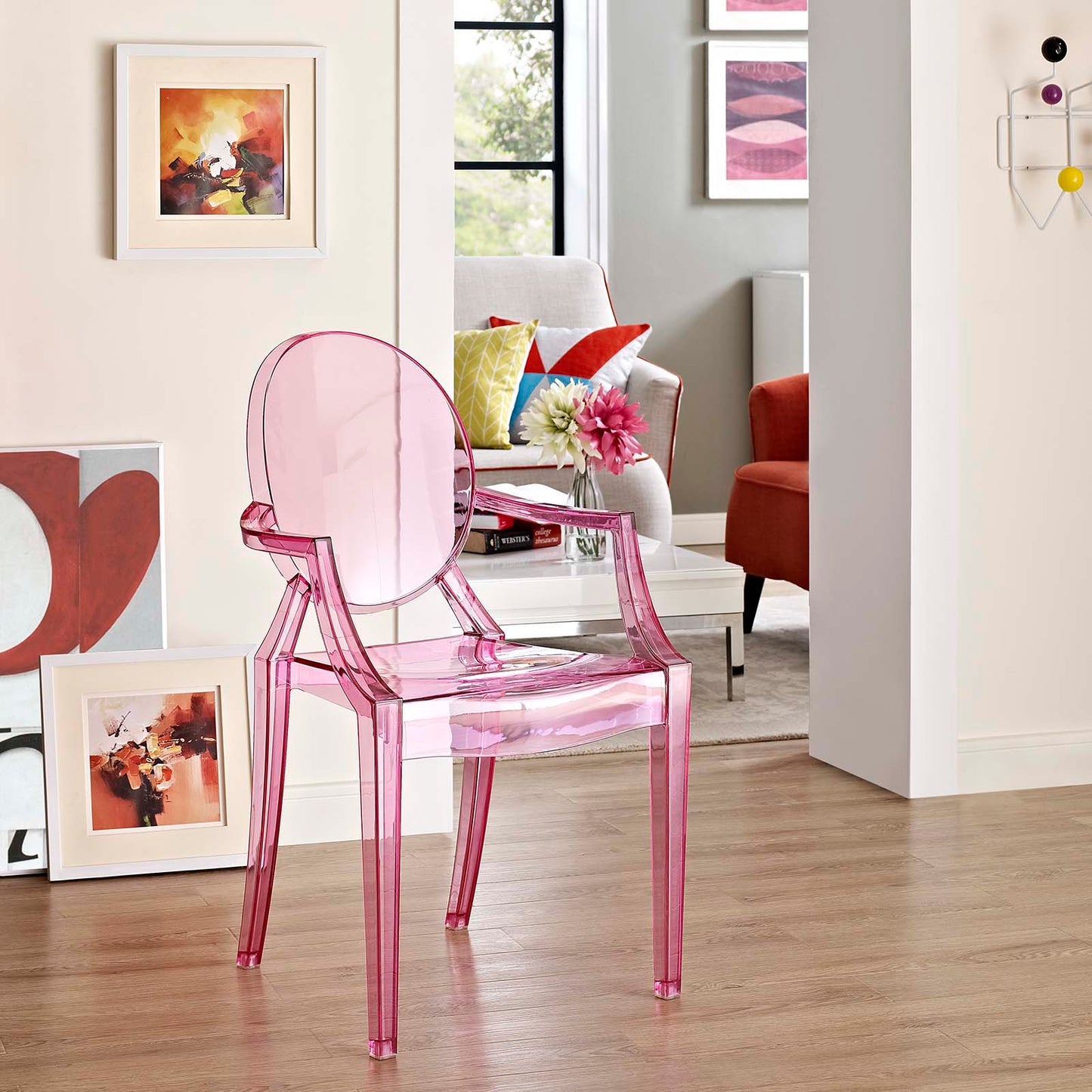Casper Dining Armchair Pink