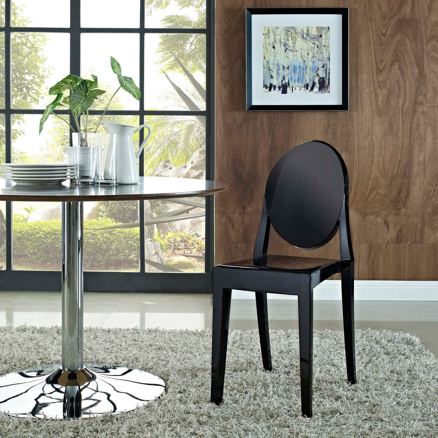 Casper Dining Side Chair Black EEI-122-BLK