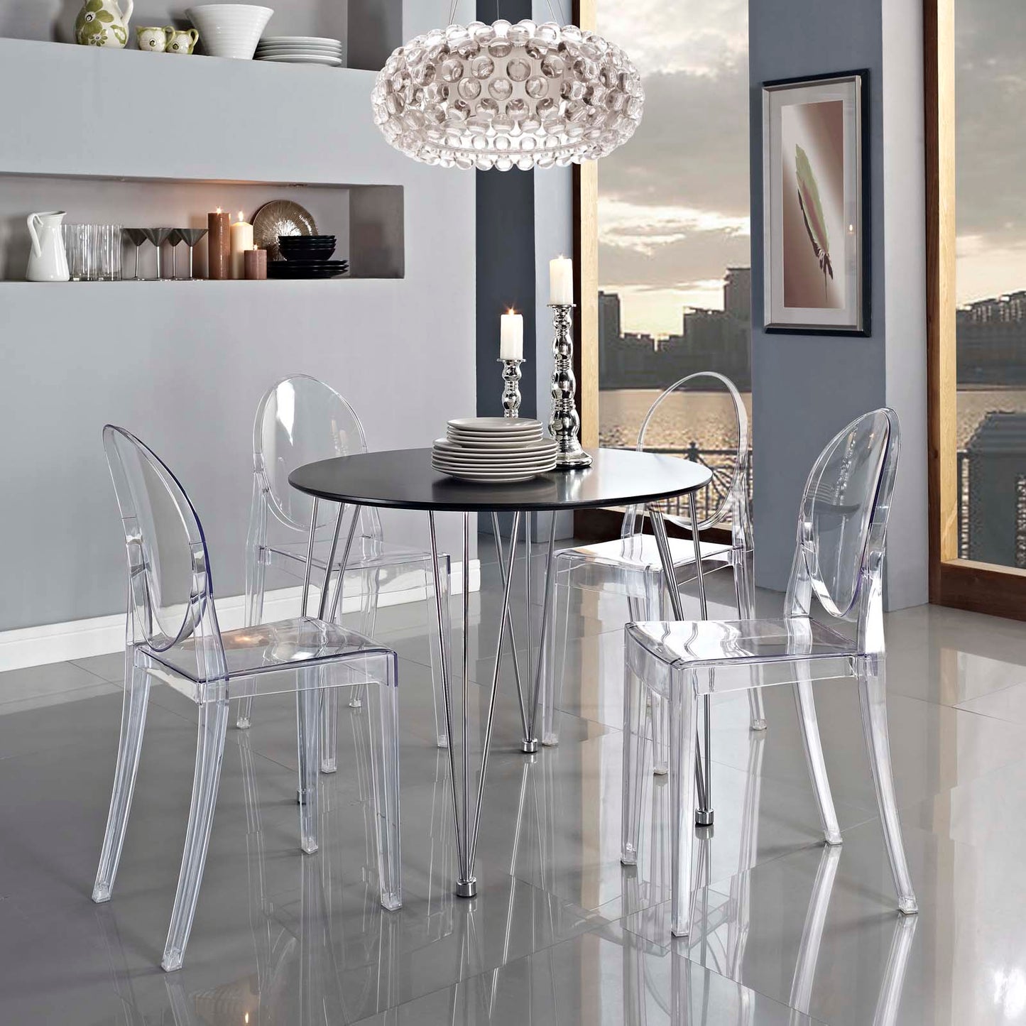 Casper Dining Side Chair Clear