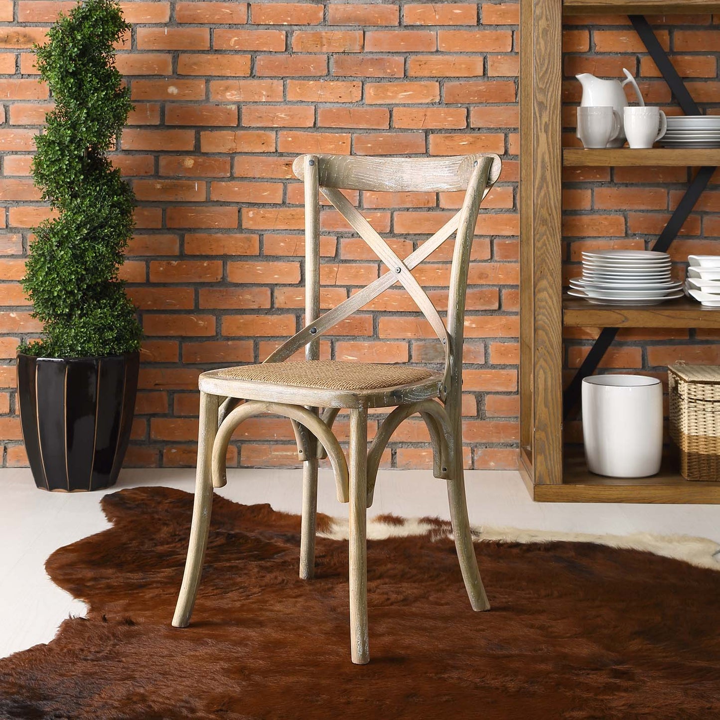Gear Dining Side Chair Gray EEI-1541-GRY
