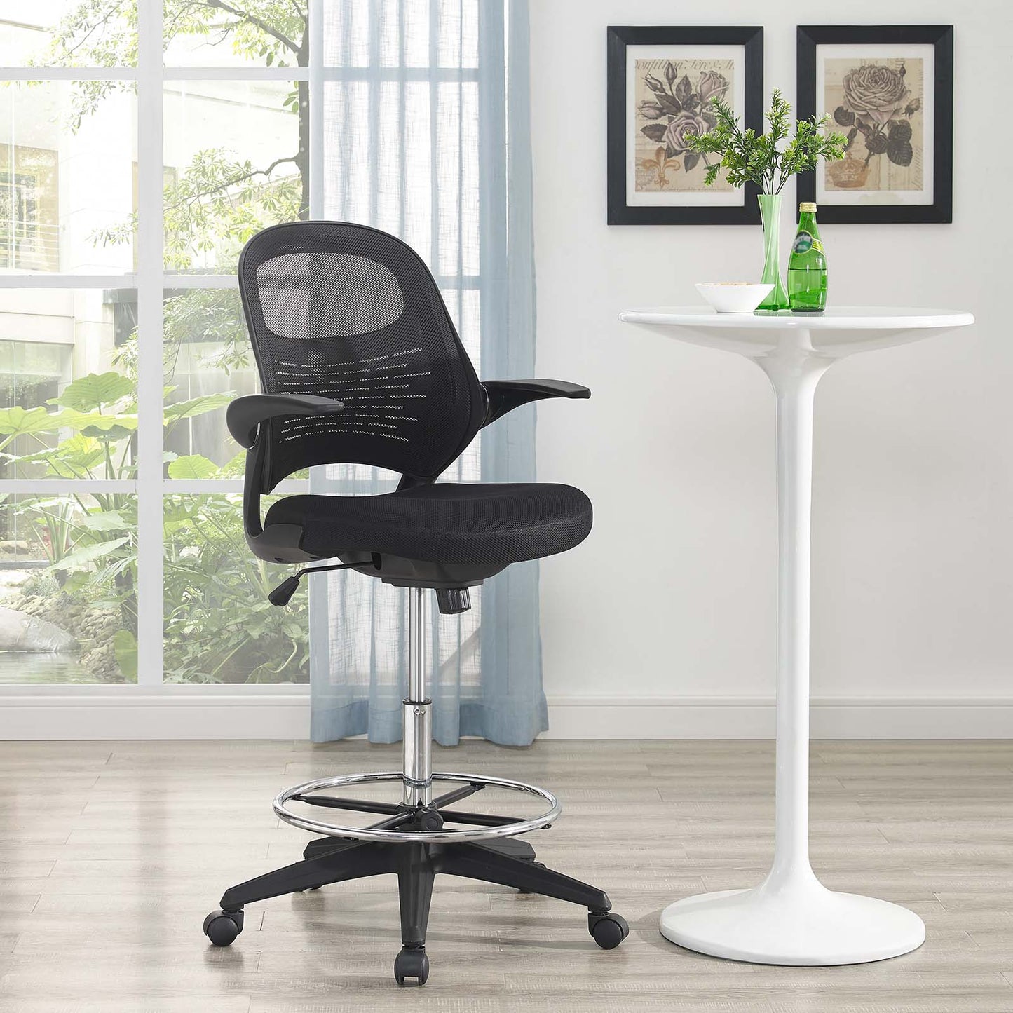 Stealth Drafting Chair Black