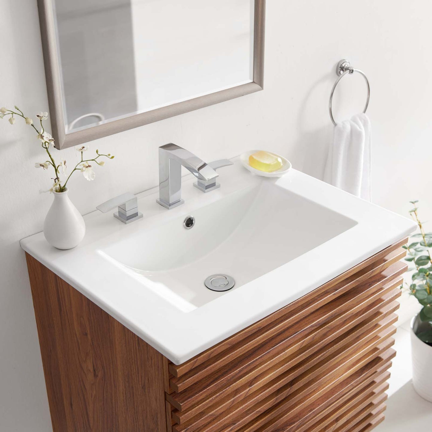 Cayman 24" Bathroom Sink White
