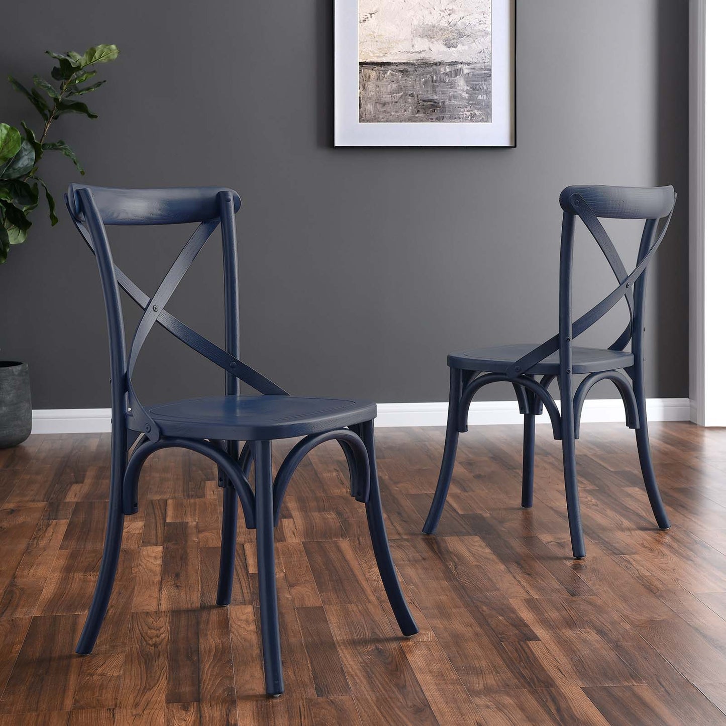 Gear Dining Side Chair Midnight Blue EEI-5564-MID
