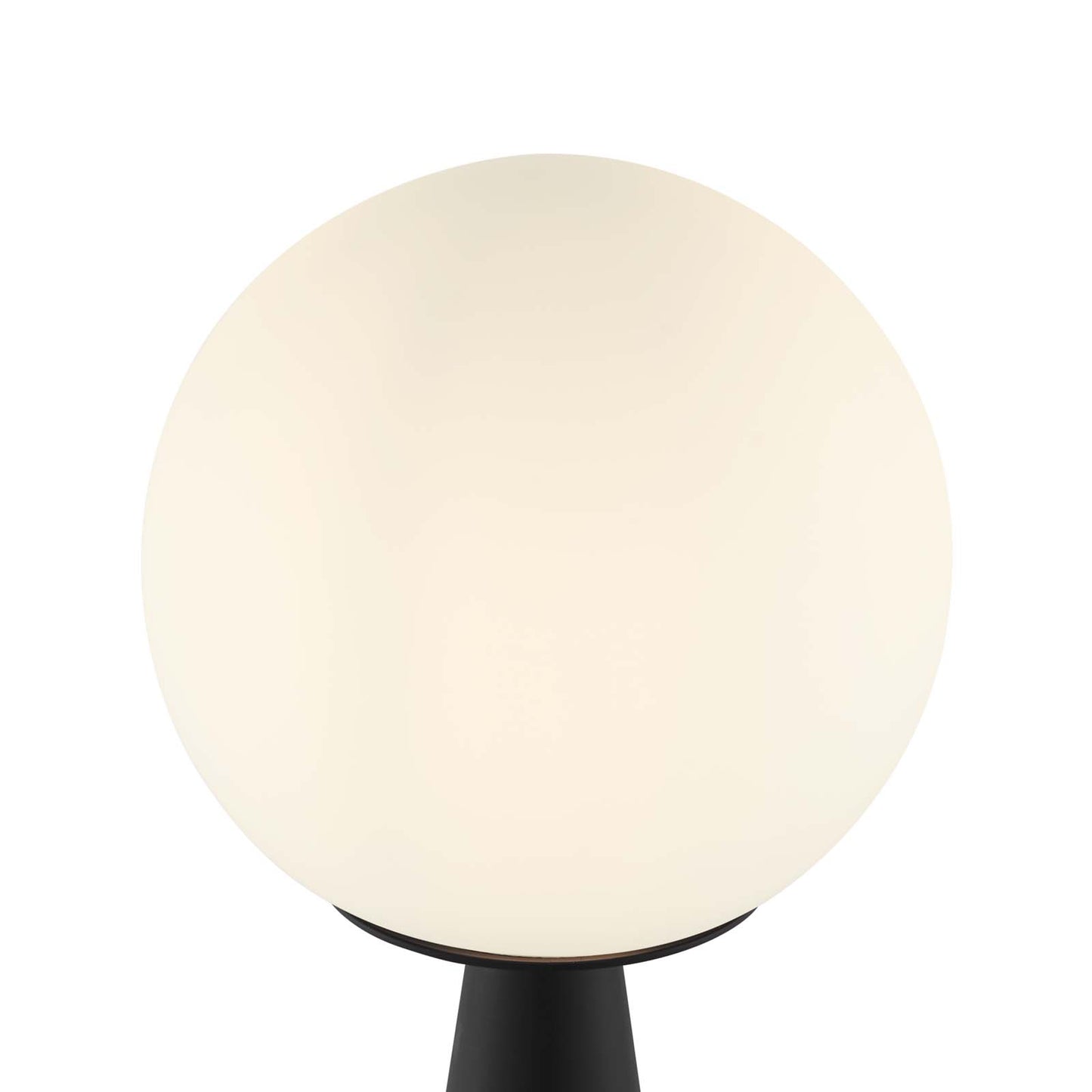 Apex Glass Globe Glass Table Lamp White Black EEI-5621-WHI-BLK