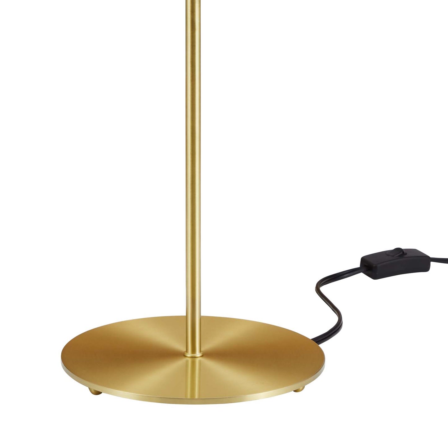 Ideal Metal Table Lamp Pink Satin Brass EEI-5629-PNK-SBR