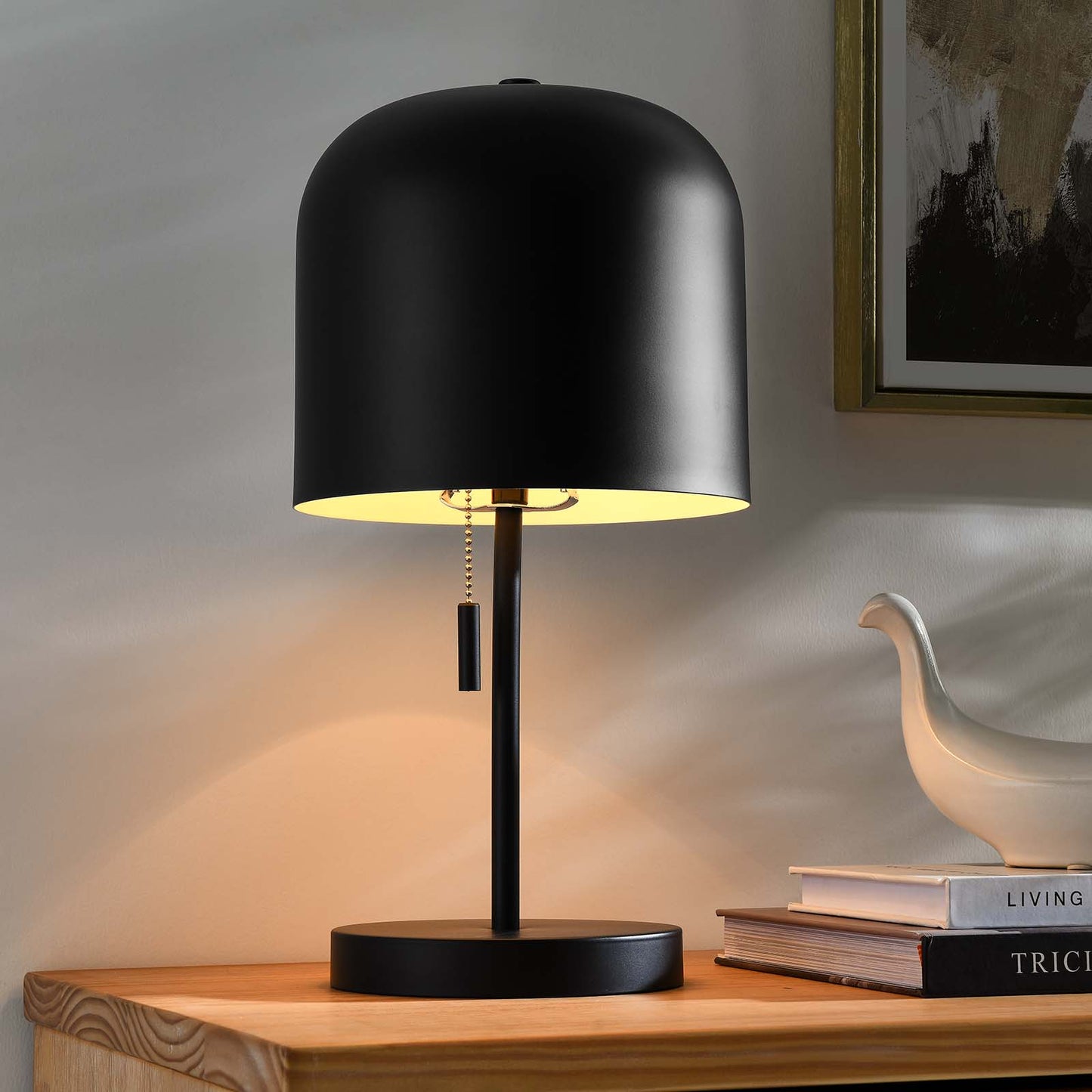 Avenue Table Lamp Black EEI-5664-BLK