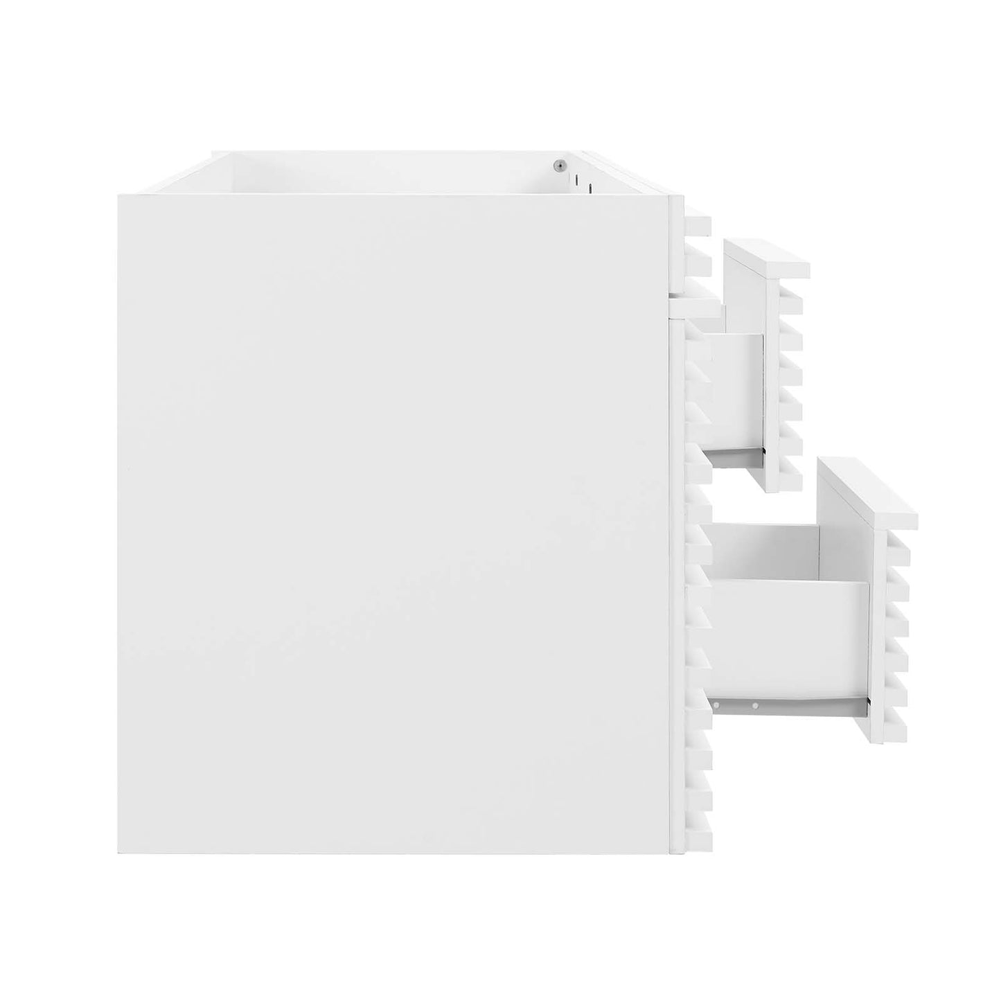 Render 48" Double Sink Compatible (Not Included) Bathroom Vanity Cabinet White EEI-5867-WHI