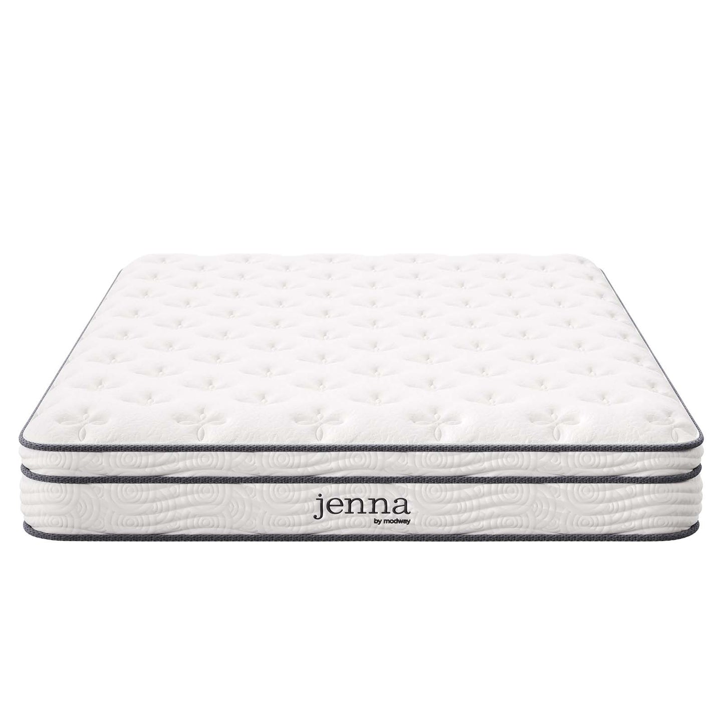 Jenna 8" Innerspring and Foam Full Mattress White MOD-6134-WHI