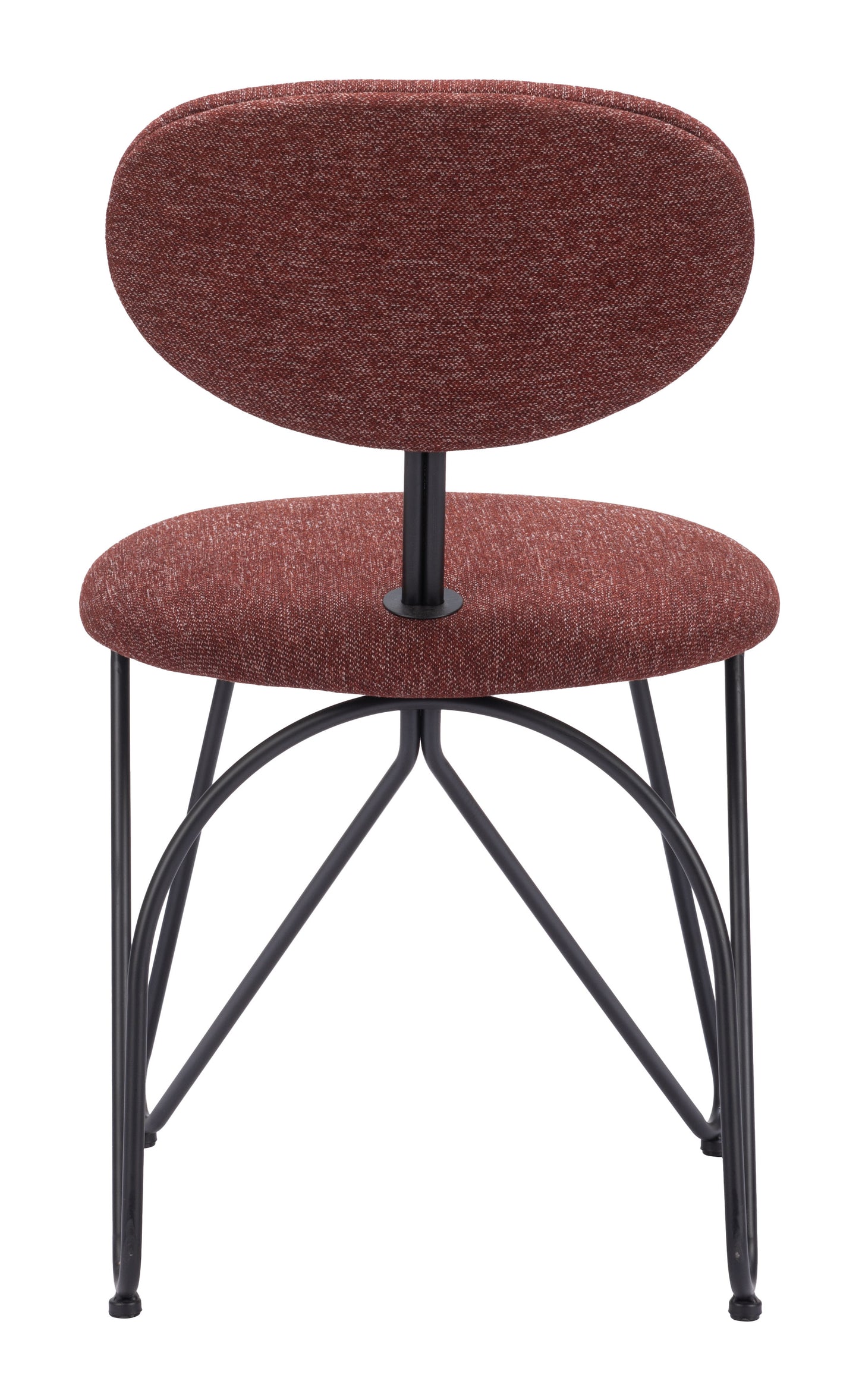 Novi Dining Chair (Set of 2) Maroon Brown - 4
