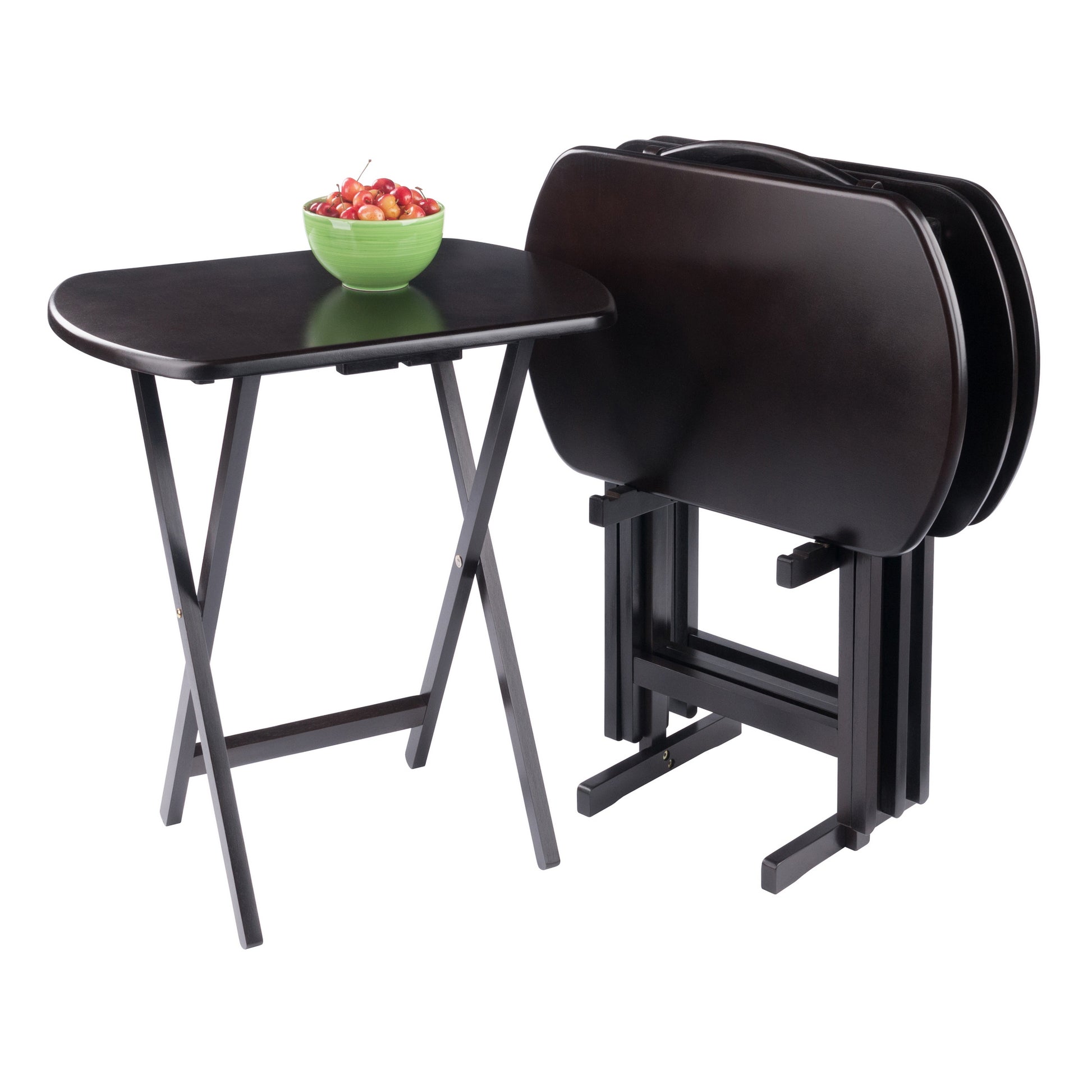 Corbett 5-Pc Oversized Snack Table Set, Coffee