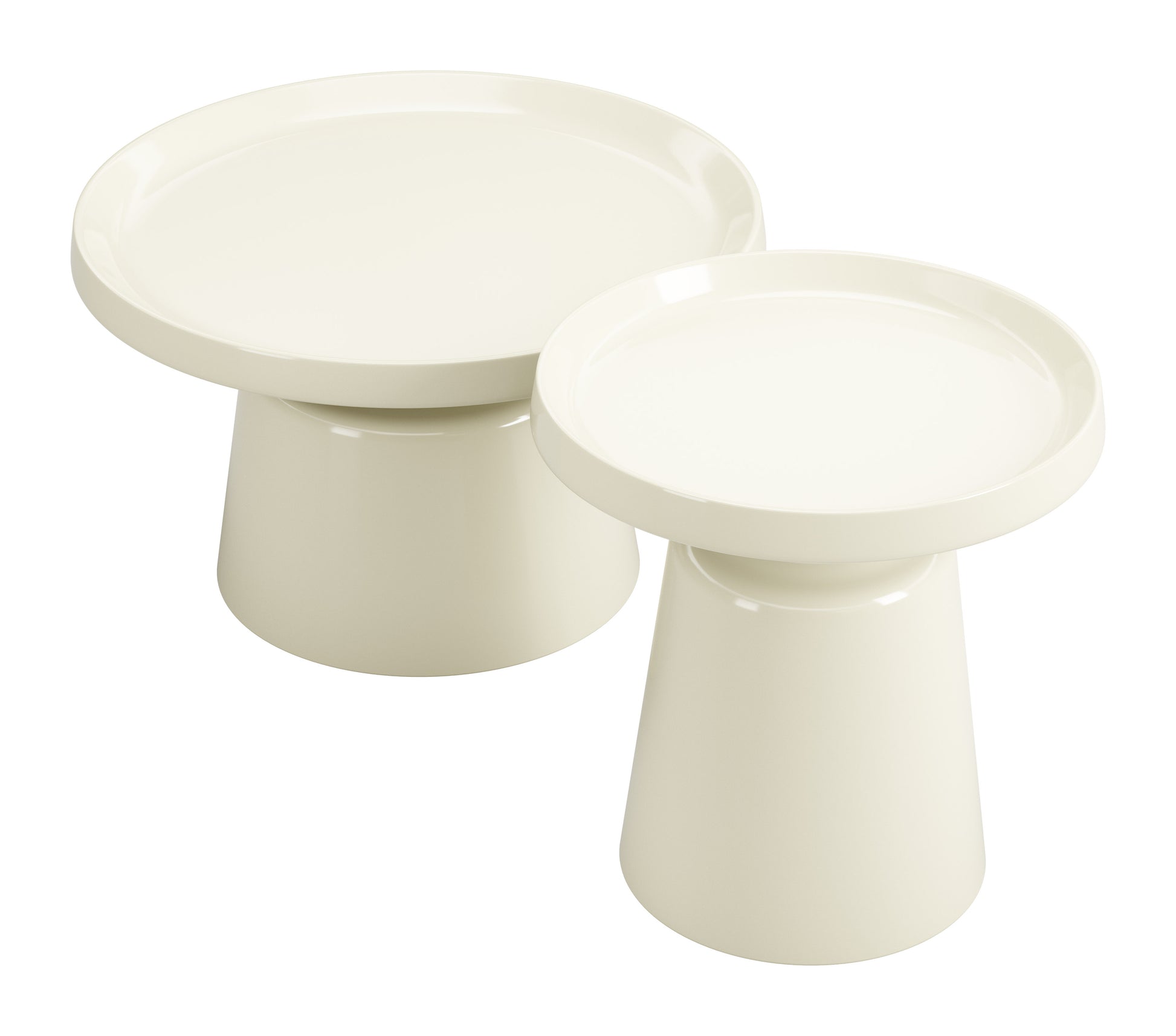 Beurre Coffee Table Set (2-Piece) Ivory - 4