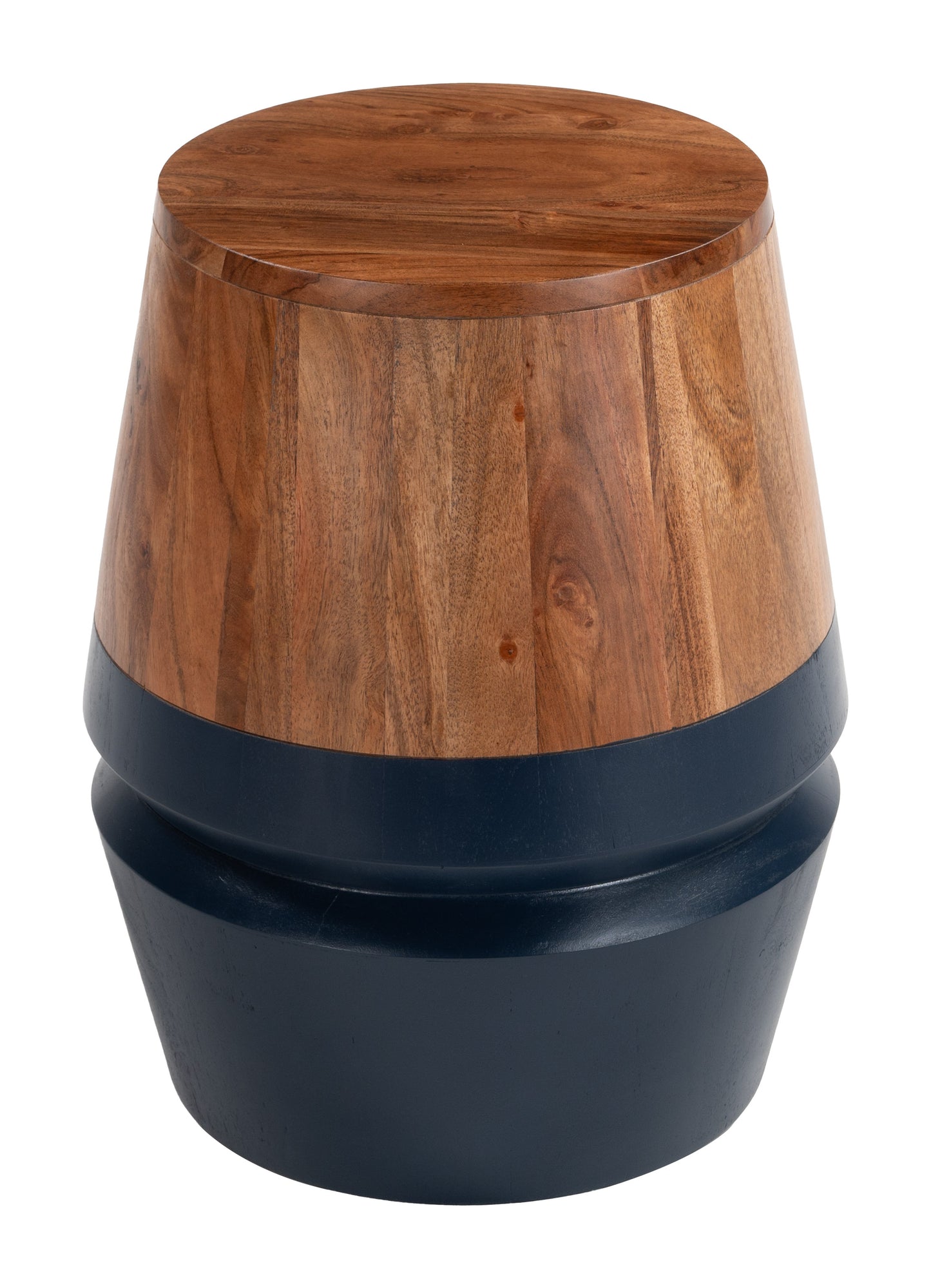 Tornos Side Table Walnut & Deep Blue - 2