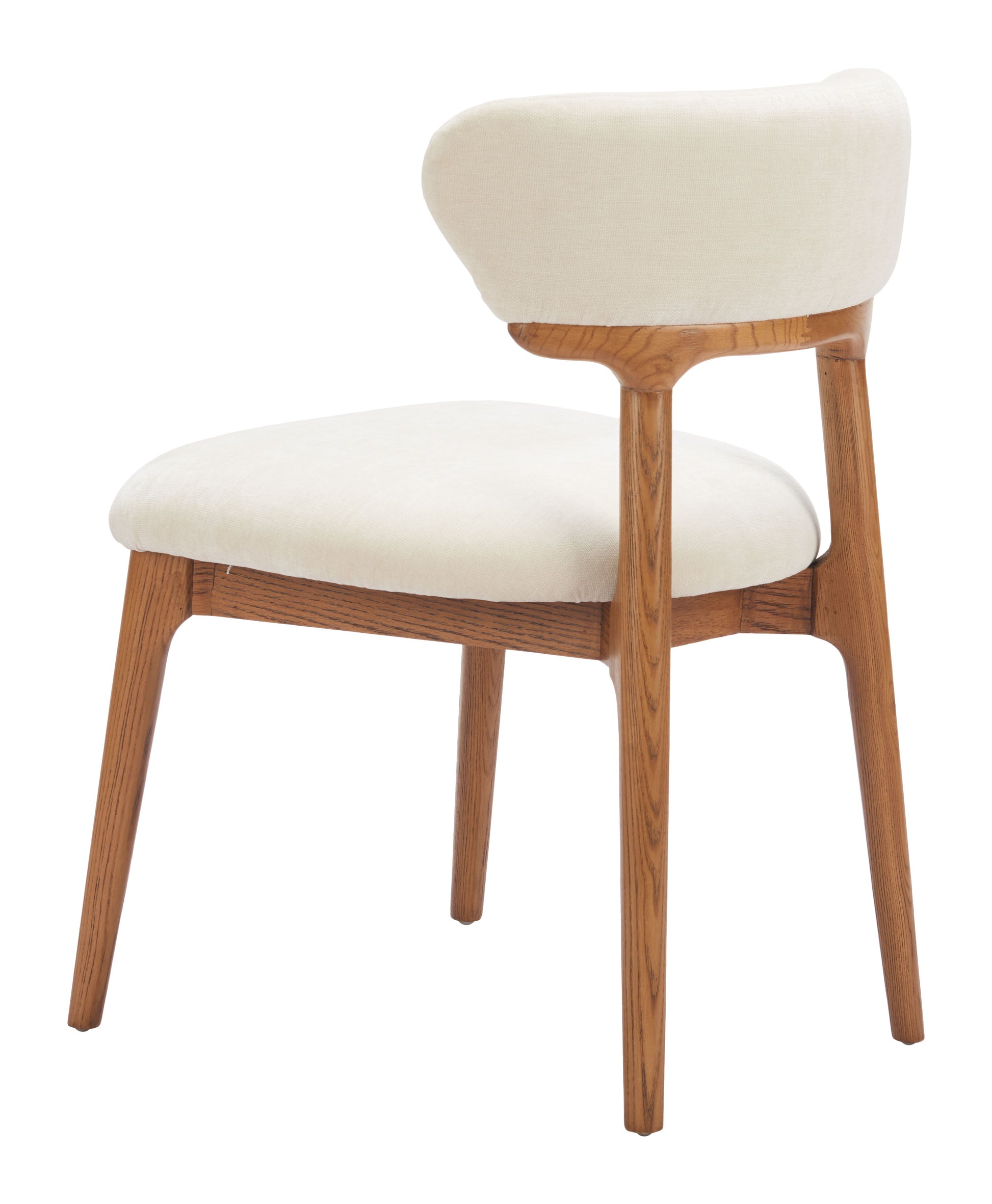 Cedar Dining Chair (Set of 2) White & Walnut - 5