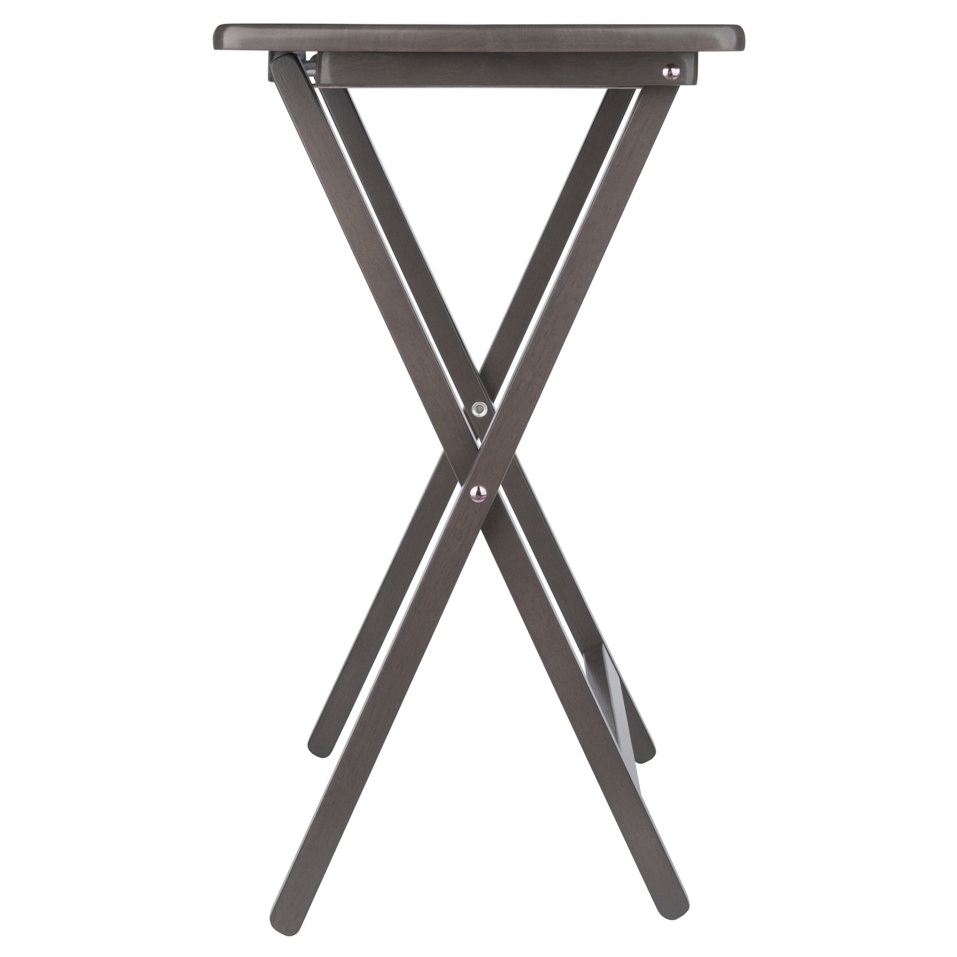 Alex 2-Pc Snack Tables, Oyster Gray