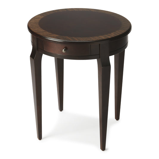Archer 1 Drawer Side Table in Dark Brown  0341211