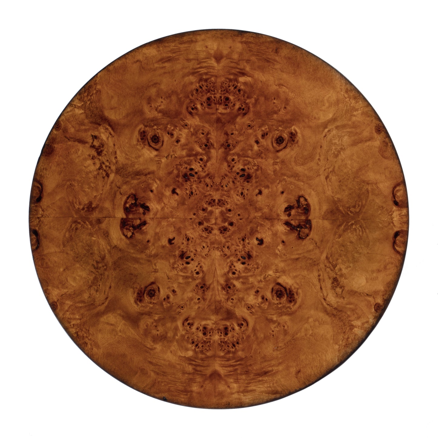 Archer 1 Drawer Burl Side Table in Light Brown 0341442