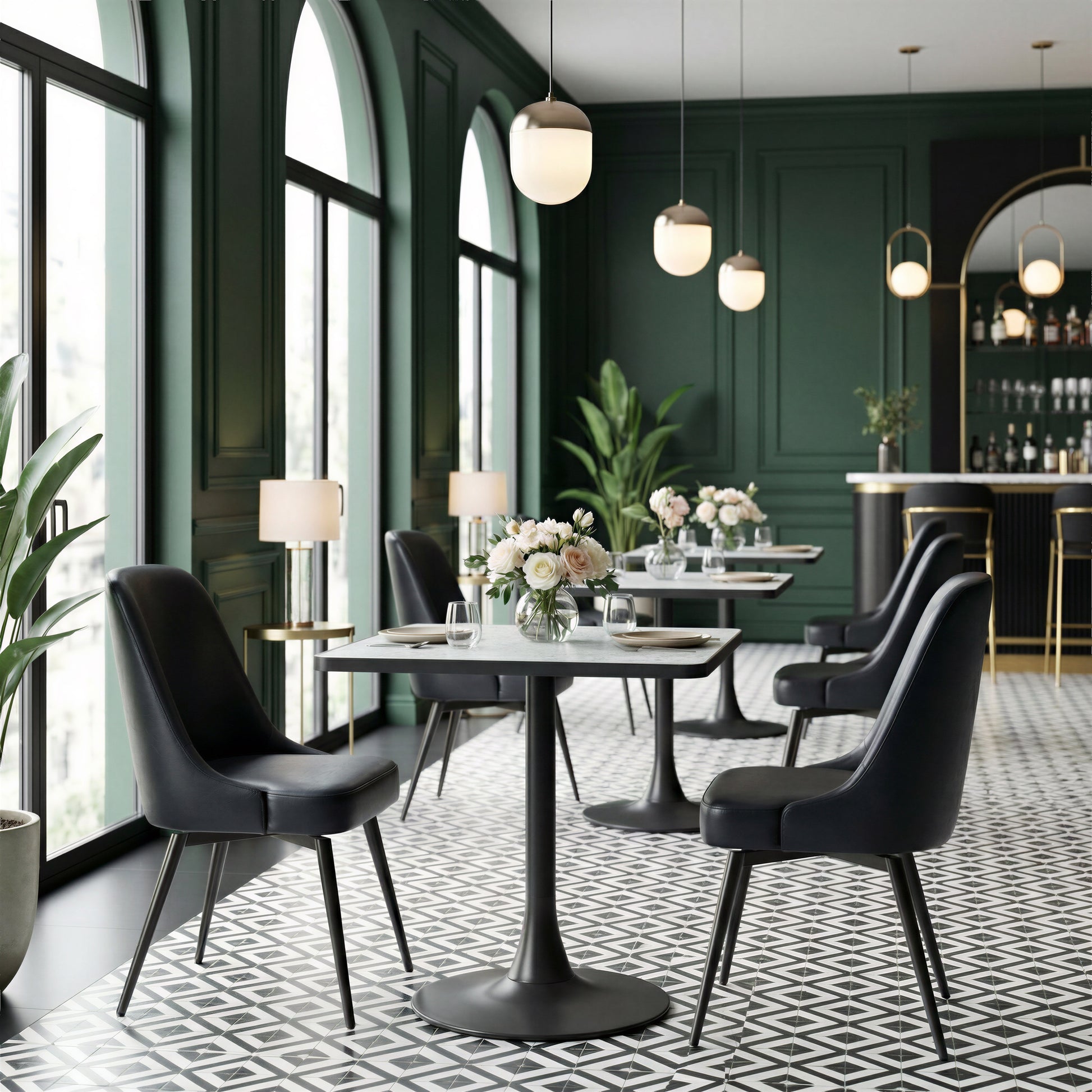 Spot Bistro Table Gray & Black - 7