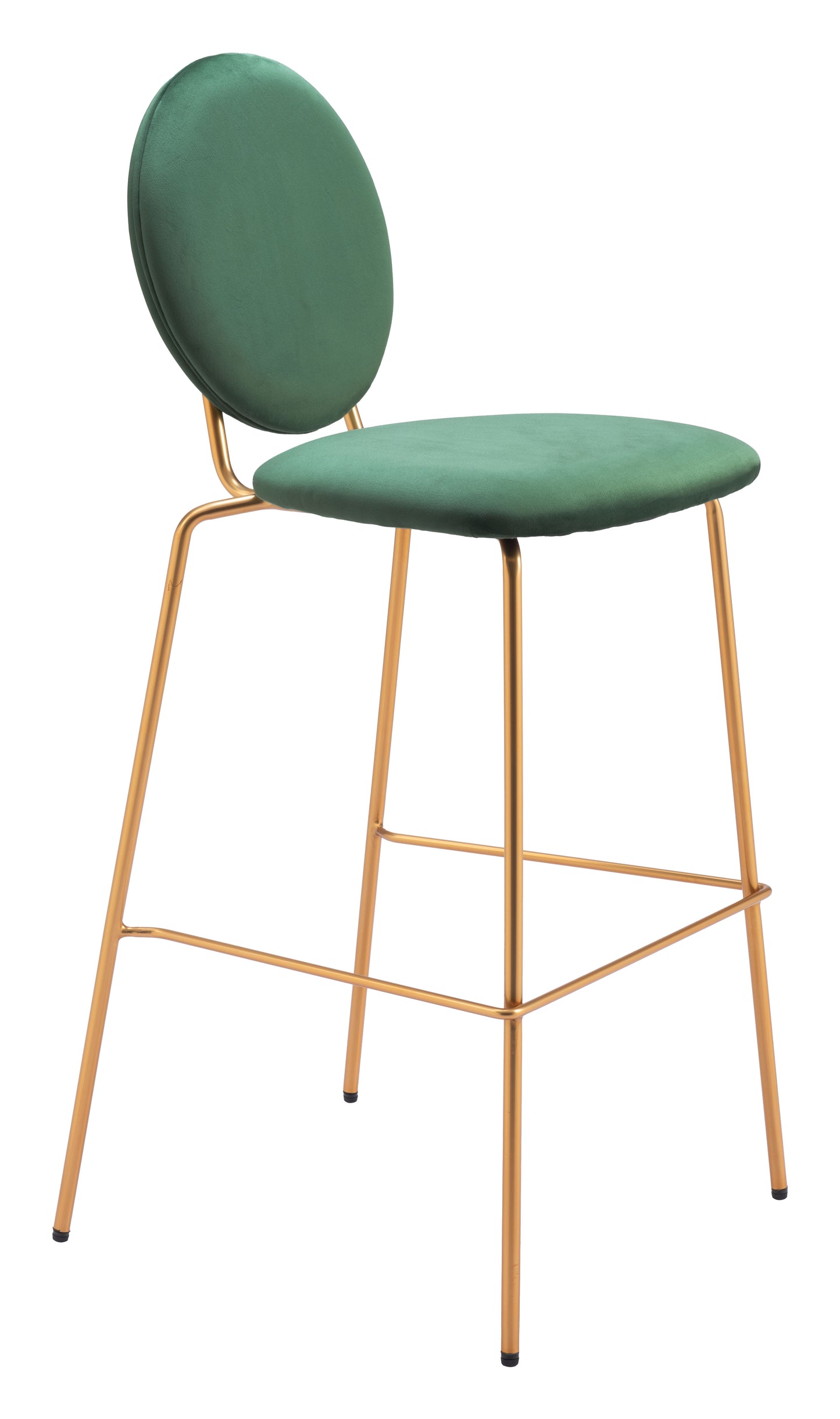 Odessa Barstool (Set of 2) Green & Gold - 6