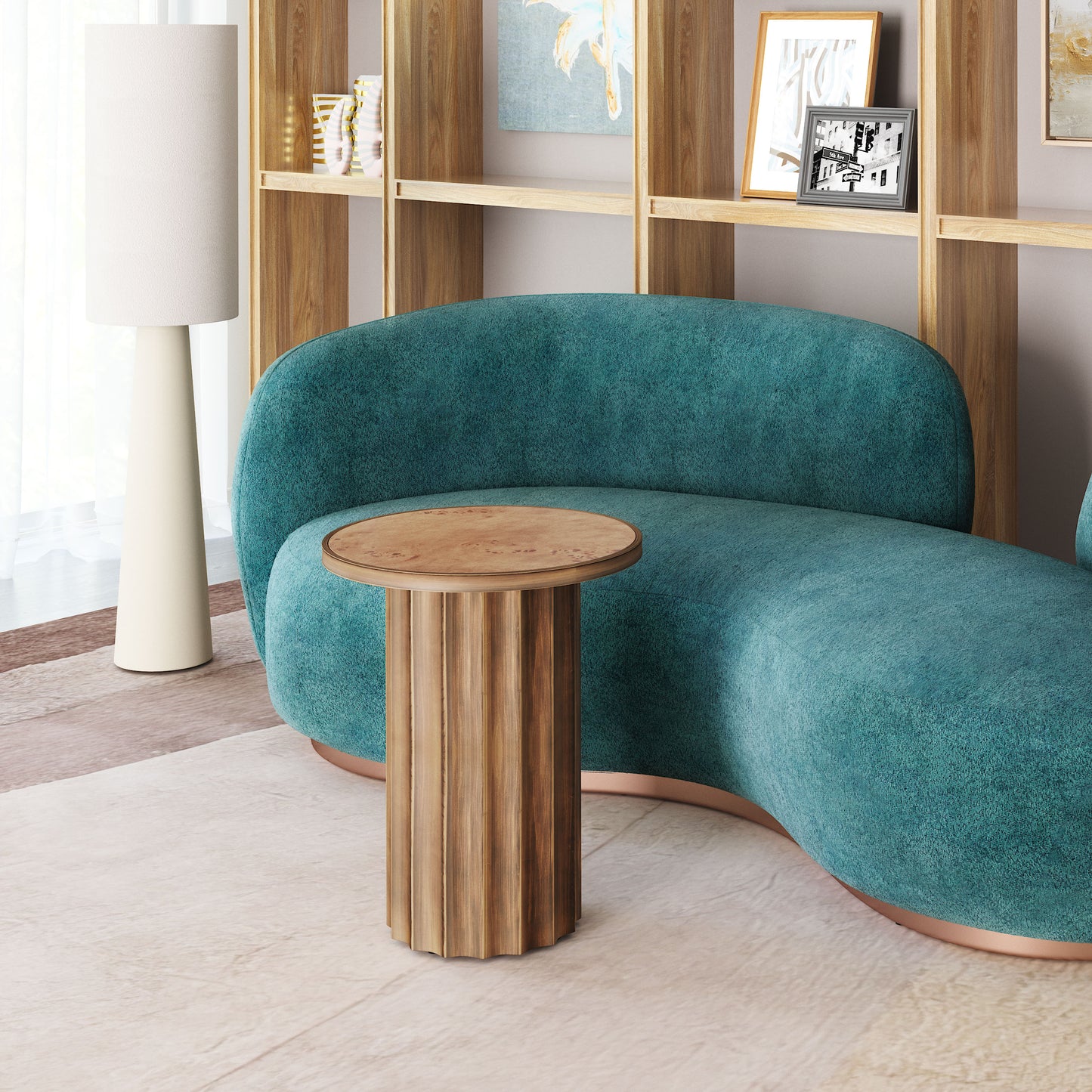 Afinato Side Table Brown - 6