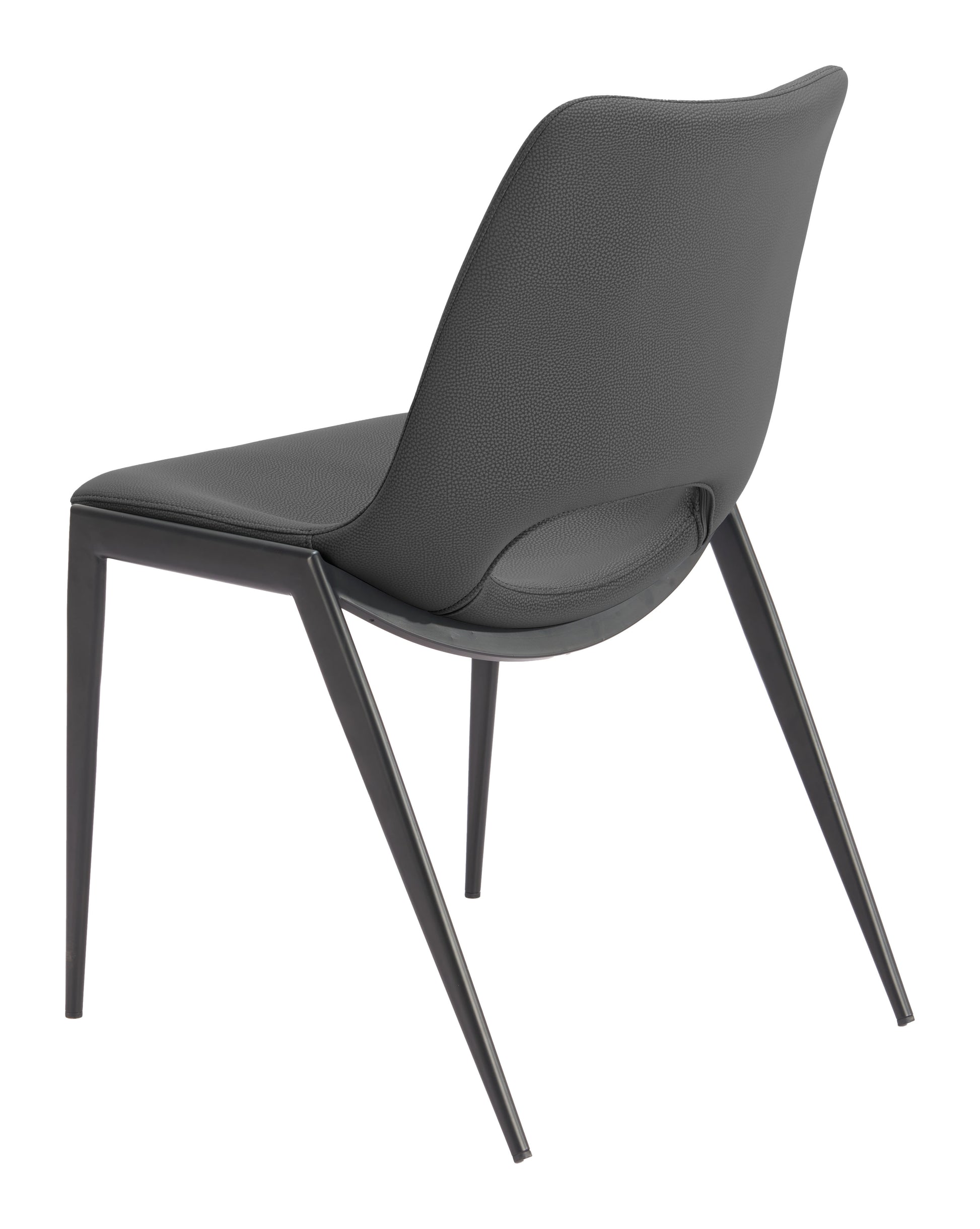 Desi Armless Dining Chair (Set of 2) Black - 5