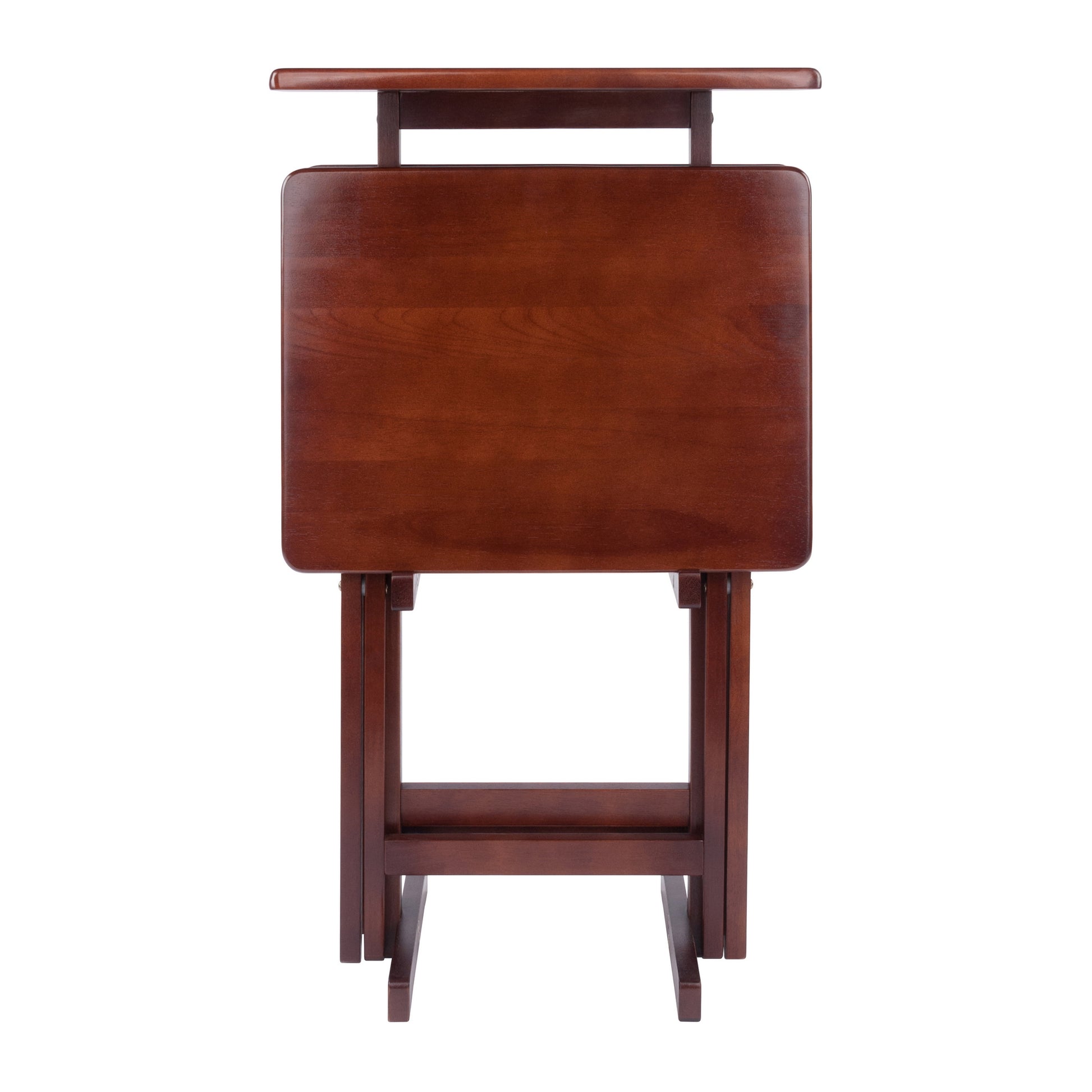 Riley 3-Pc Set Snack Table, Walnut Finish