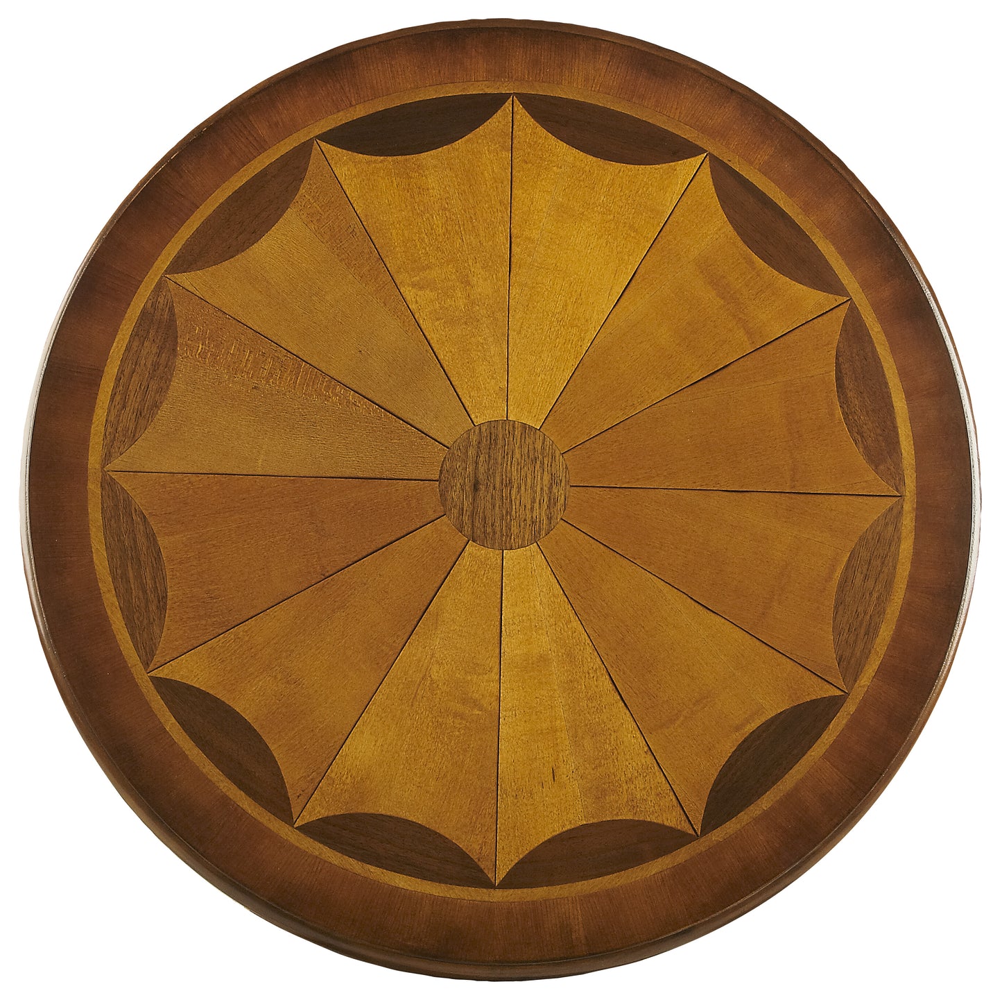 Butler Specialty Company Carissa 30 in. W Round Wood 3 Leg Pedestal Base Foyer Table, Brown