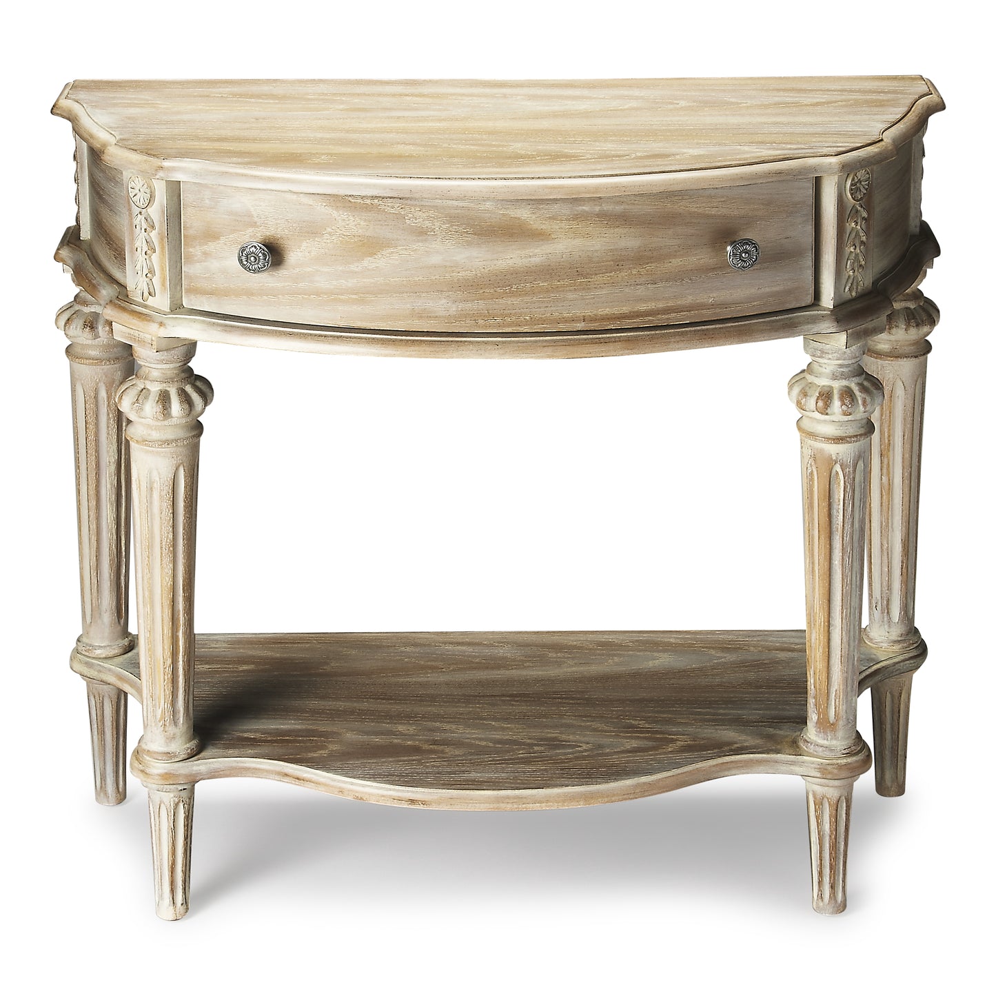 Halifax 1 Drawer Console 34" Table with storage in Gray 0589247