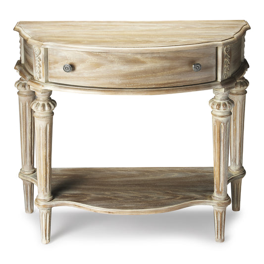 Halifax 1 Drawer Console 34" Table with storage in Gray 0589247