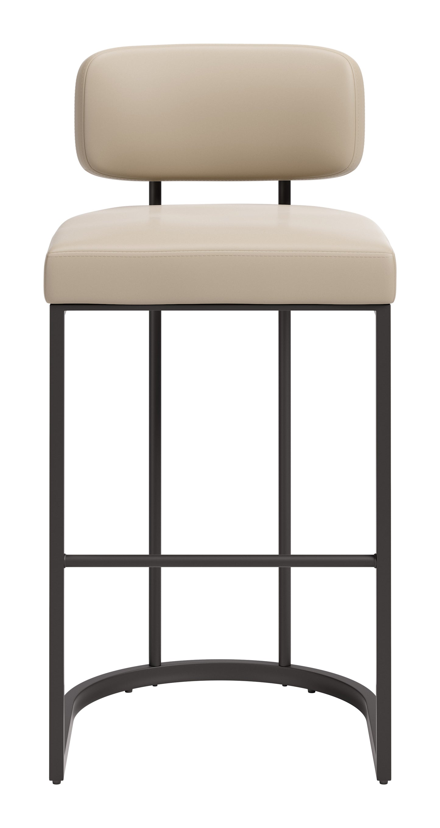 Velar Barstool (Set of 2) Beige & Gray - 3