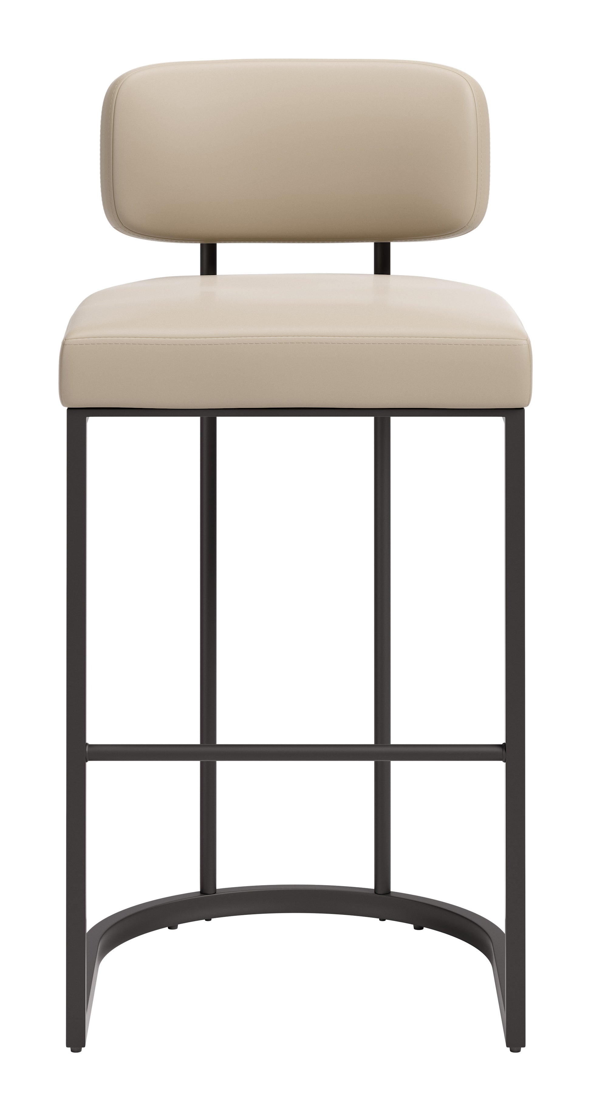 Velar Barstool (Set of 2) Beige & Gray - 3