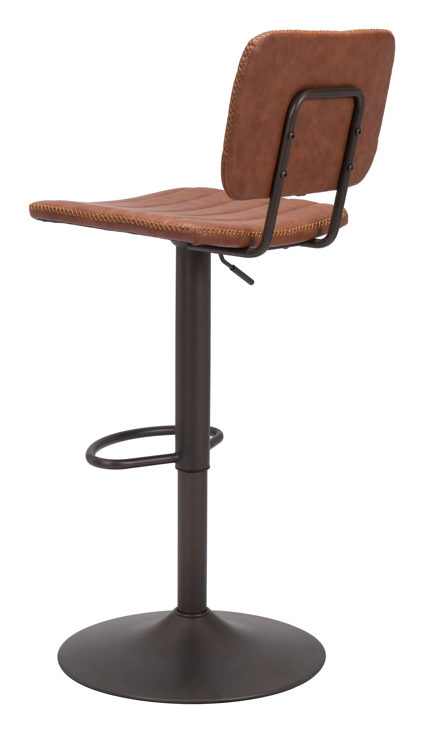 Holden Barstool Vintage Brown & Dark Bronze