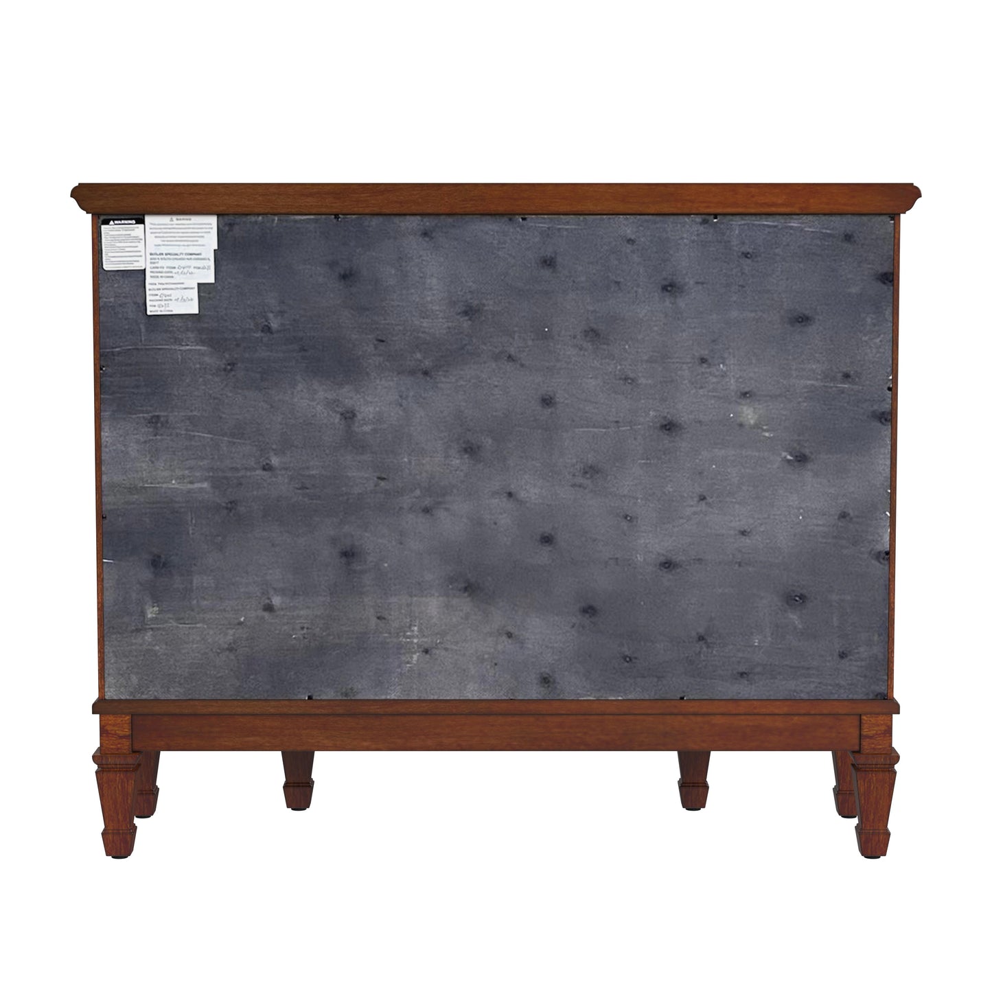 Butler Specialty Company Sheffield 40 in. W Demilune Wood 3 Drawer 2 Door Accent Cabinet, Medium Brown