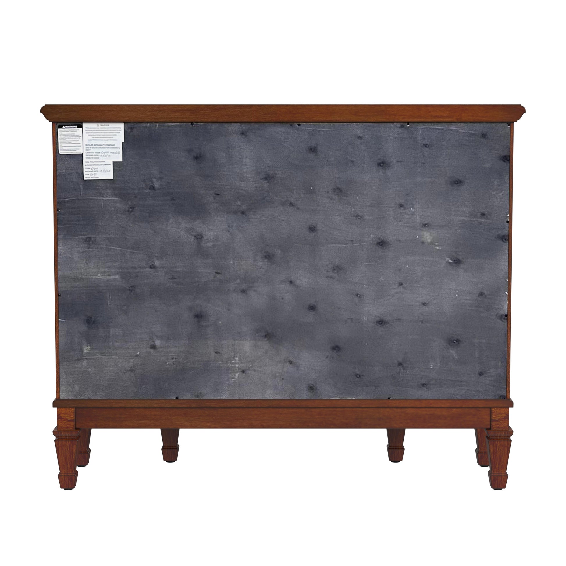 Butler Specialty Company Sheffield 40 in. W Demilune Wood 3 Drawer 2 Door Accent Cabinet, Medium Brown