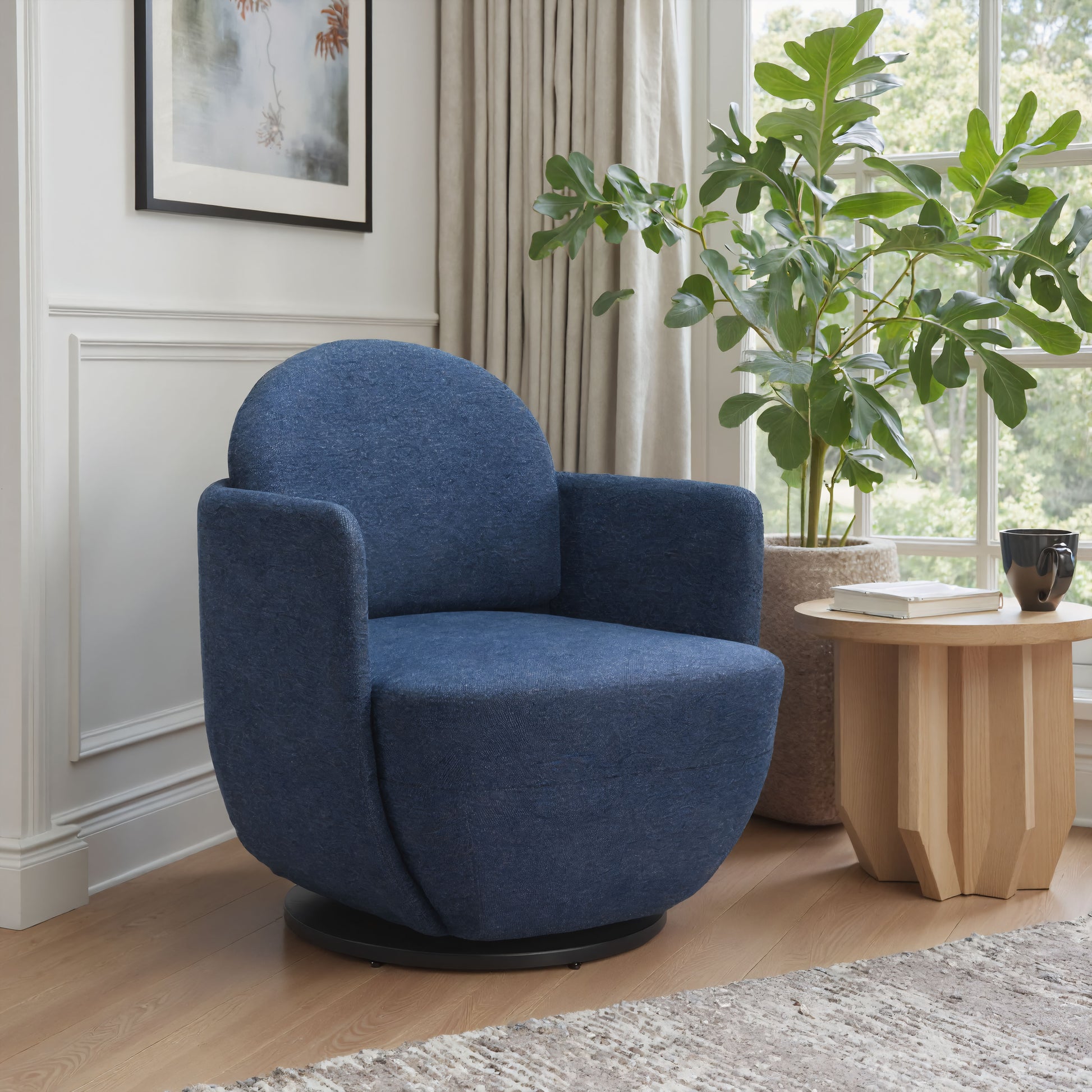 Bant Swivel Chair Blue - 8