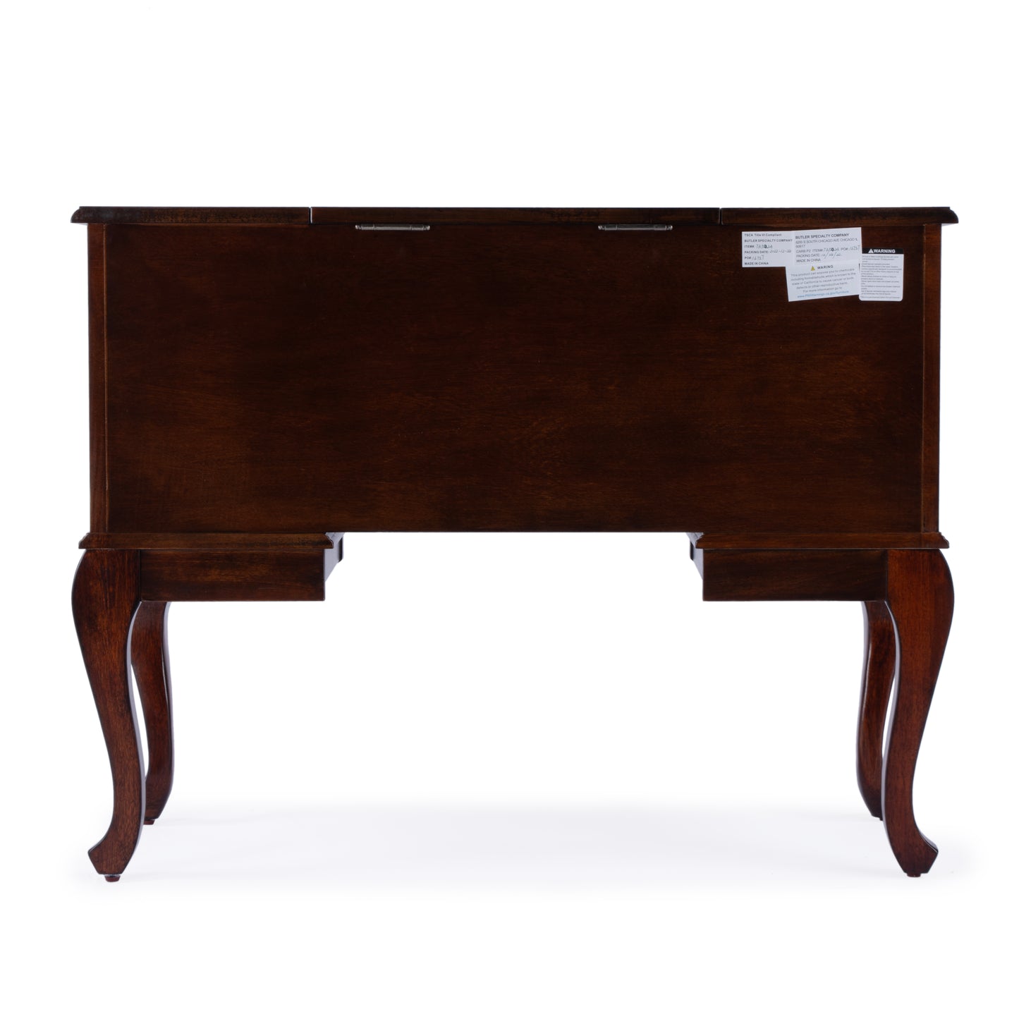 Charlotte Vanity Desk with Storage in Dark Brown 0735024