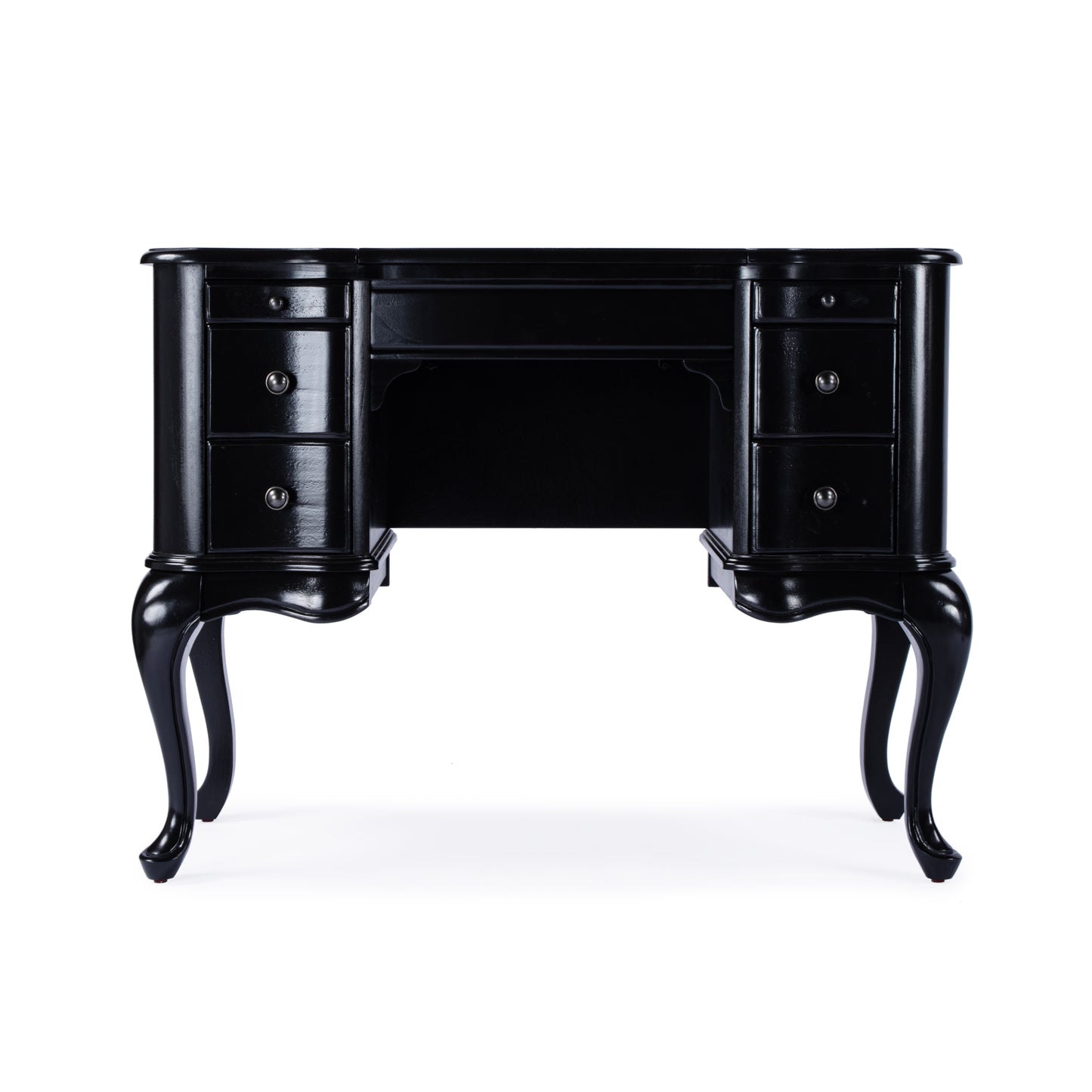 Charlotte Vanity Desk with Storage in Black 0735111