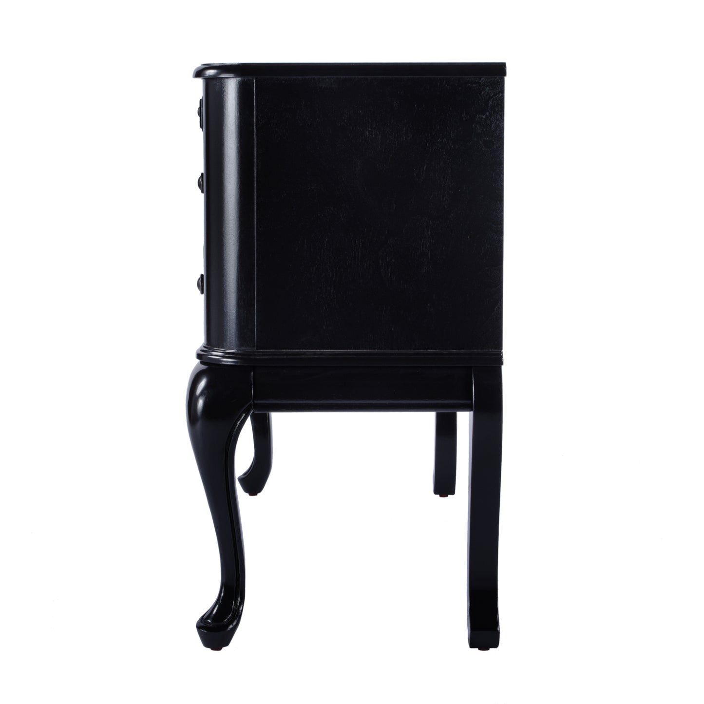 Charlotte Vanity Desk with Storage in Black 0735111