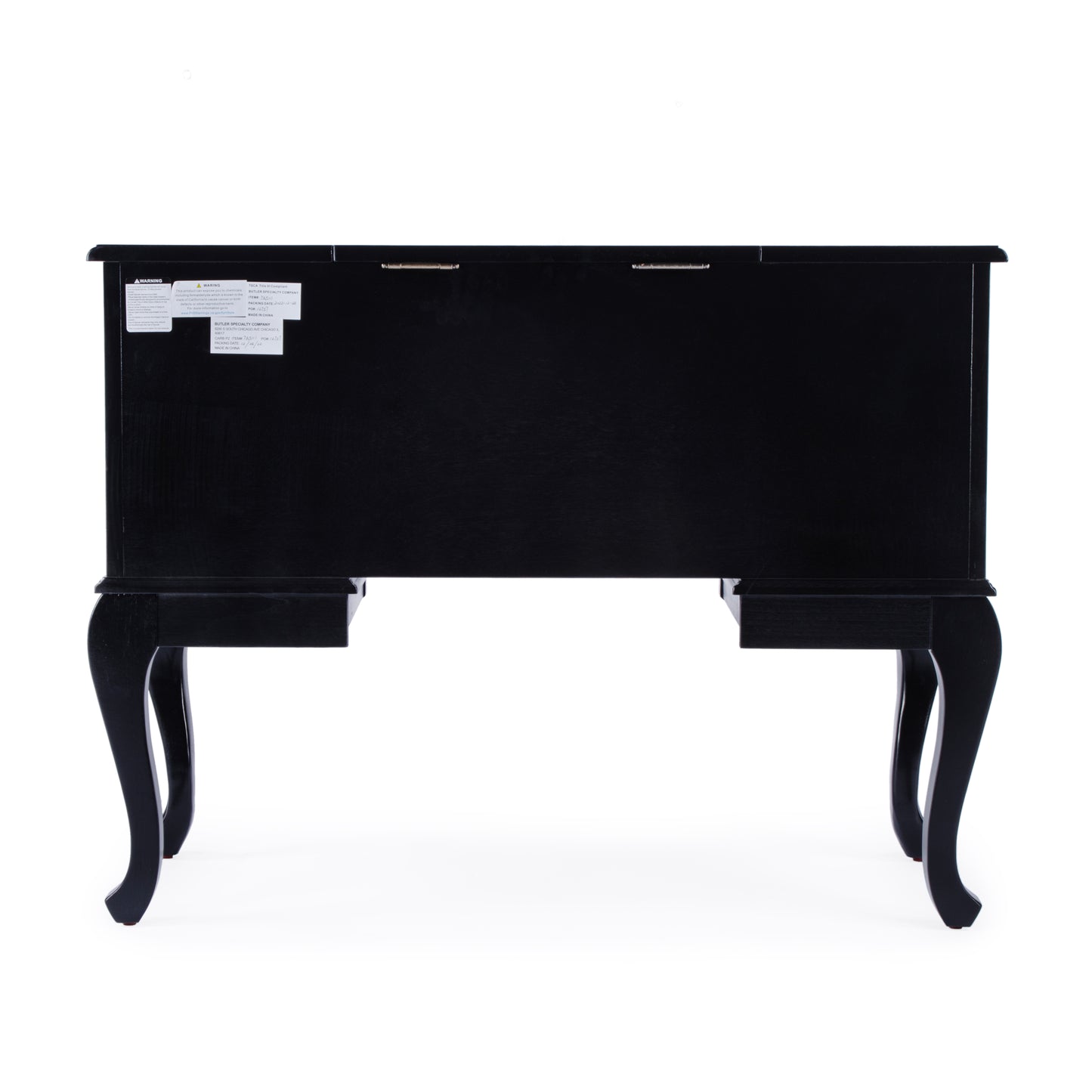 Charlotte Vanity Desk with Storage in Black 0735111