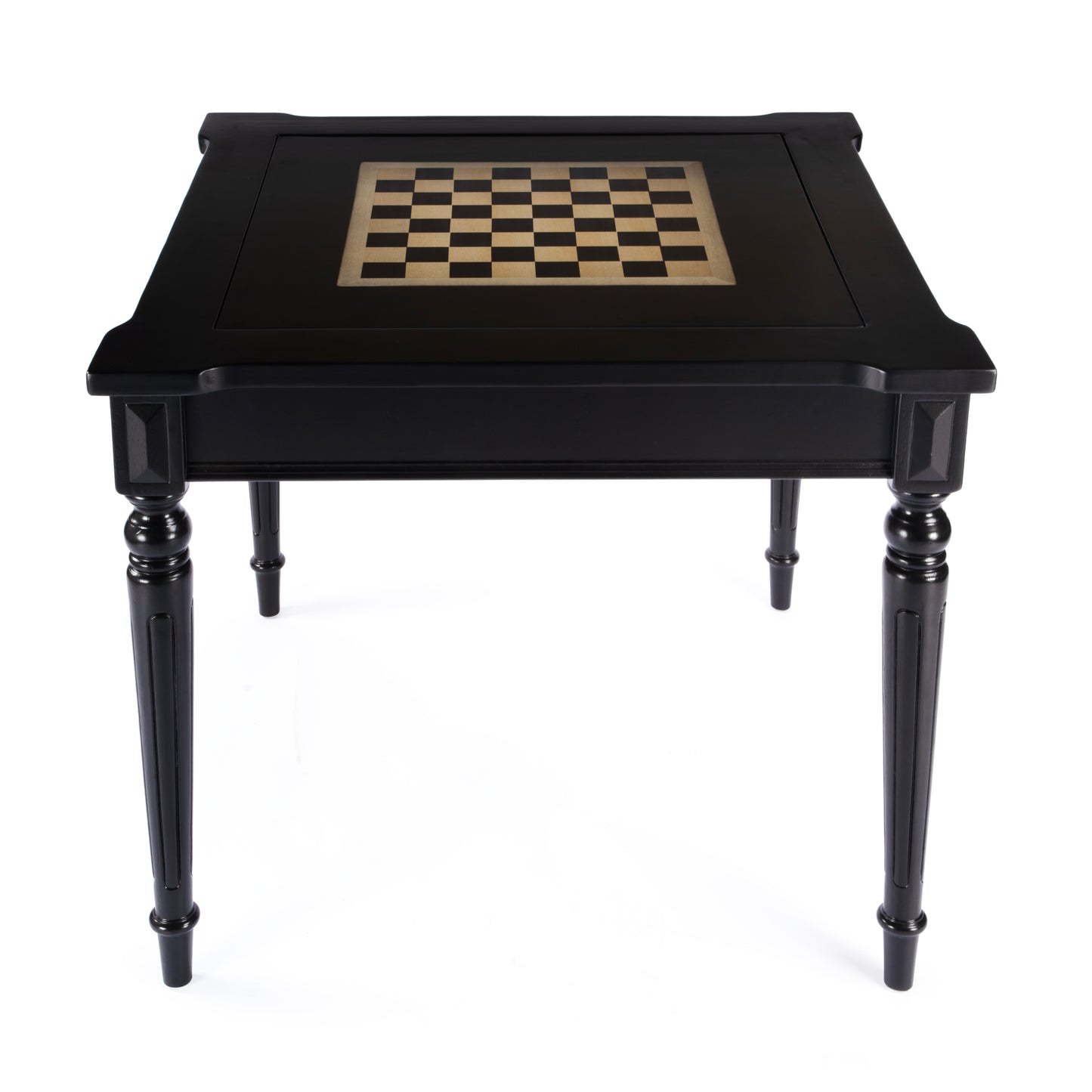 Butler Specialty Company Vincent 36 in. W Square Wood Multi-Game Card Table with Reversible Top, Black